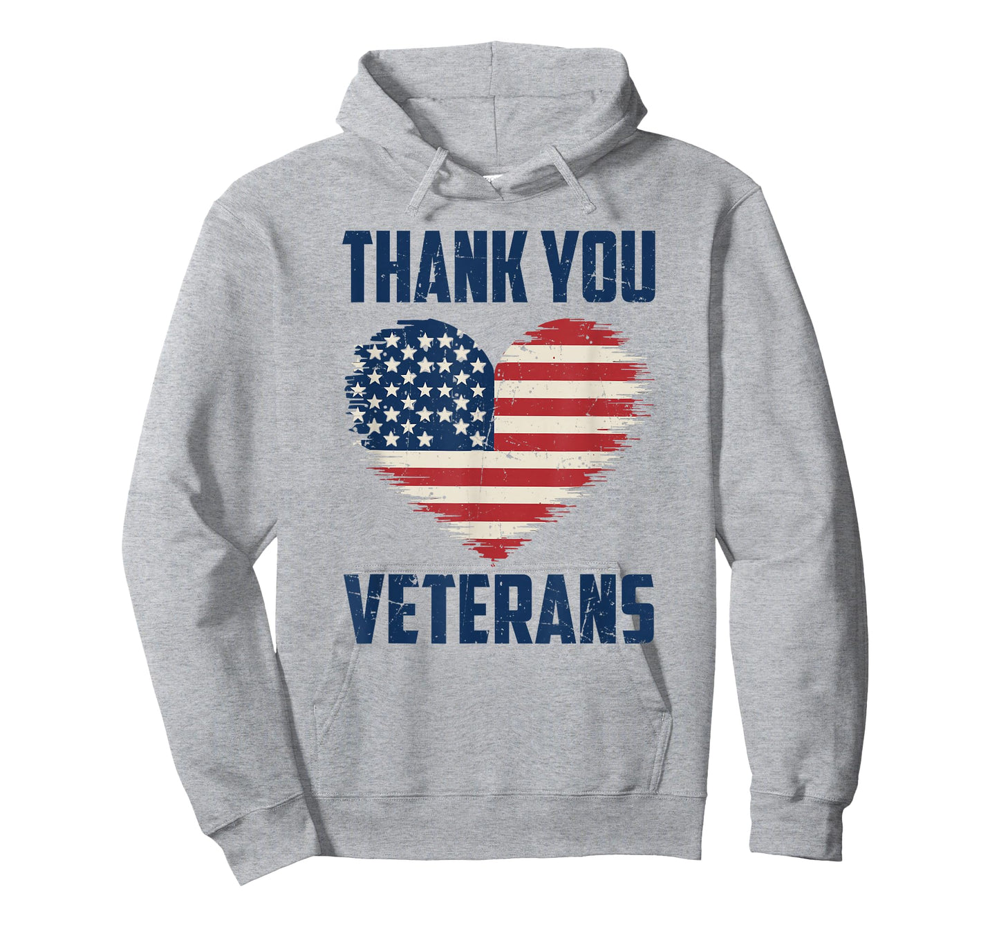 Patriotic American Flag Thank You Veterans Men Women Kids T-Shirt
