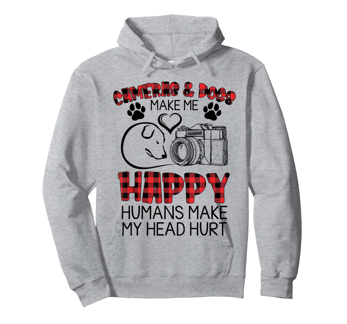 Cameras And Dogs Make Me Happy Funny Photographers Shirt
