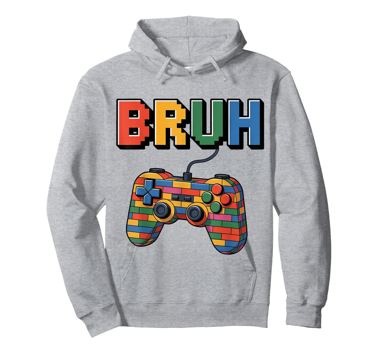 Building Blocks Bruh Gaming Gamer Boys Brick Master Builder T-Shirt