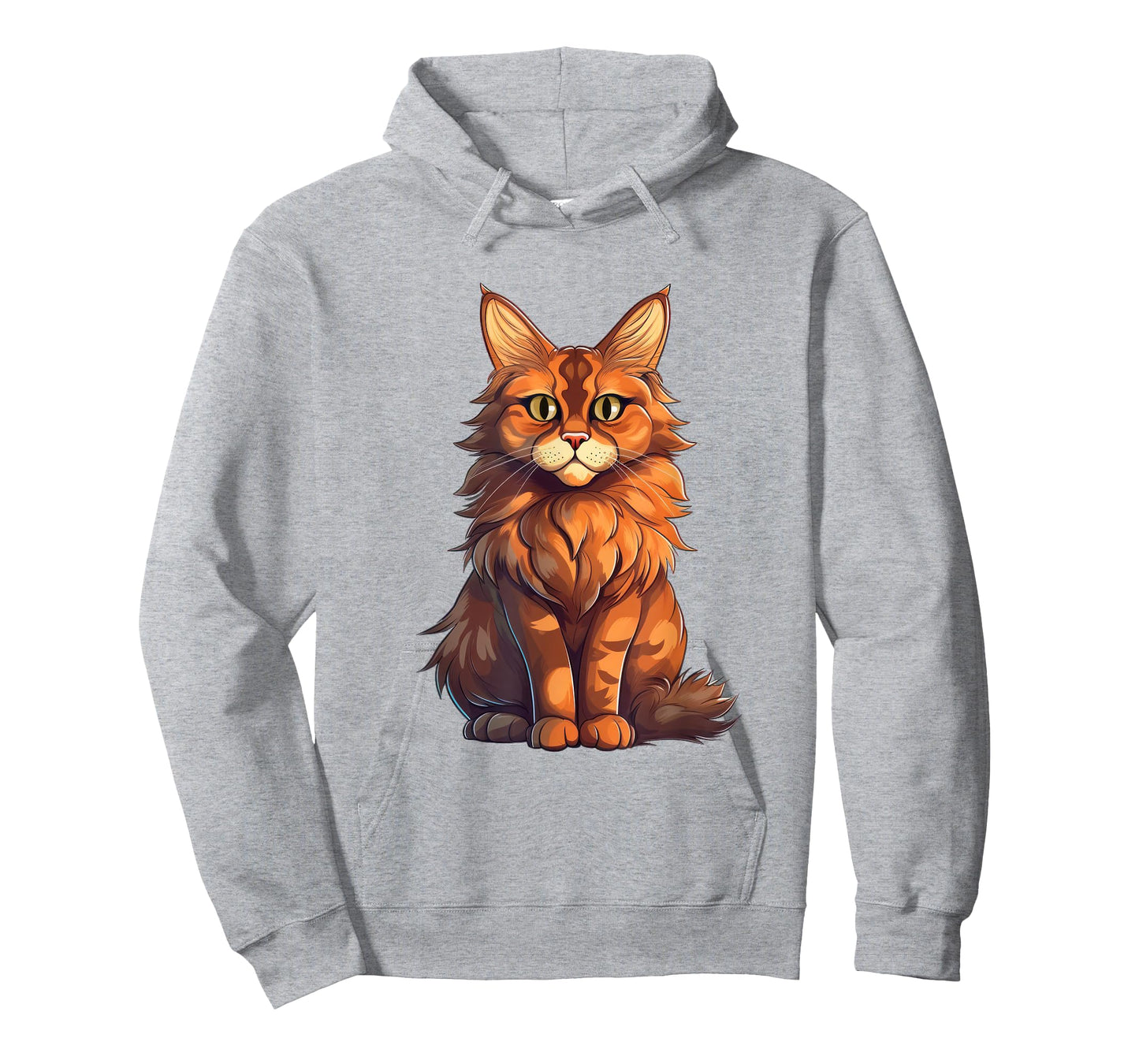 Orange Tabby Cat Maine Coon Cat Lover Graphic T-Shirt