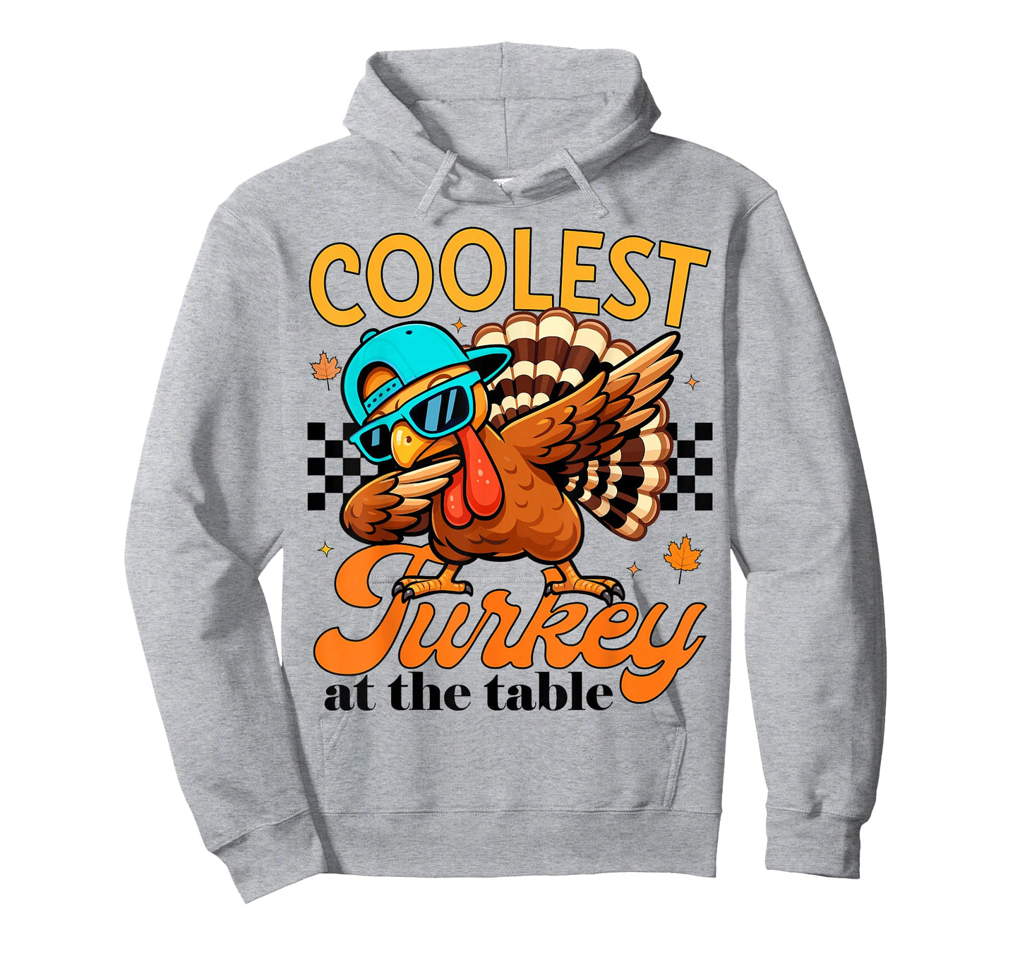 Coolest Turkey at Table Funny Bird Toddler Boys Thanksgiving T-Shirt