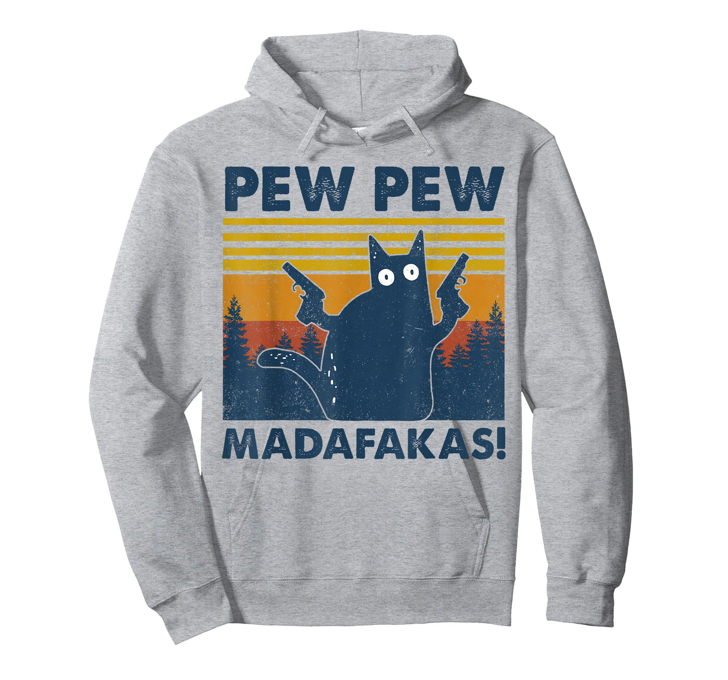 Vintage Cats Pew Pew Madafakas Funny Crazy Cat Lovers Gifts T-Shirt Small