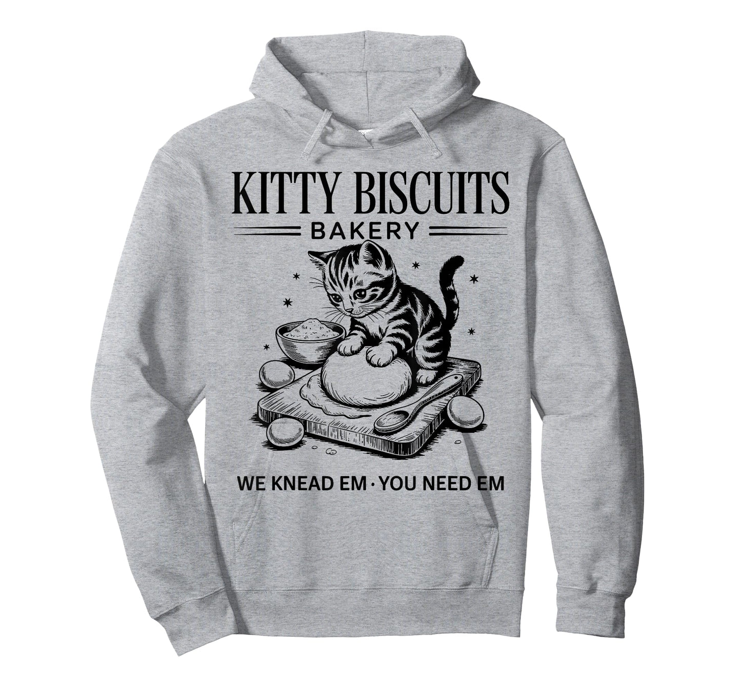 Cute Kitty Biscuits Bakery Funny Cat Lovers Baking Humor T-Shirt
