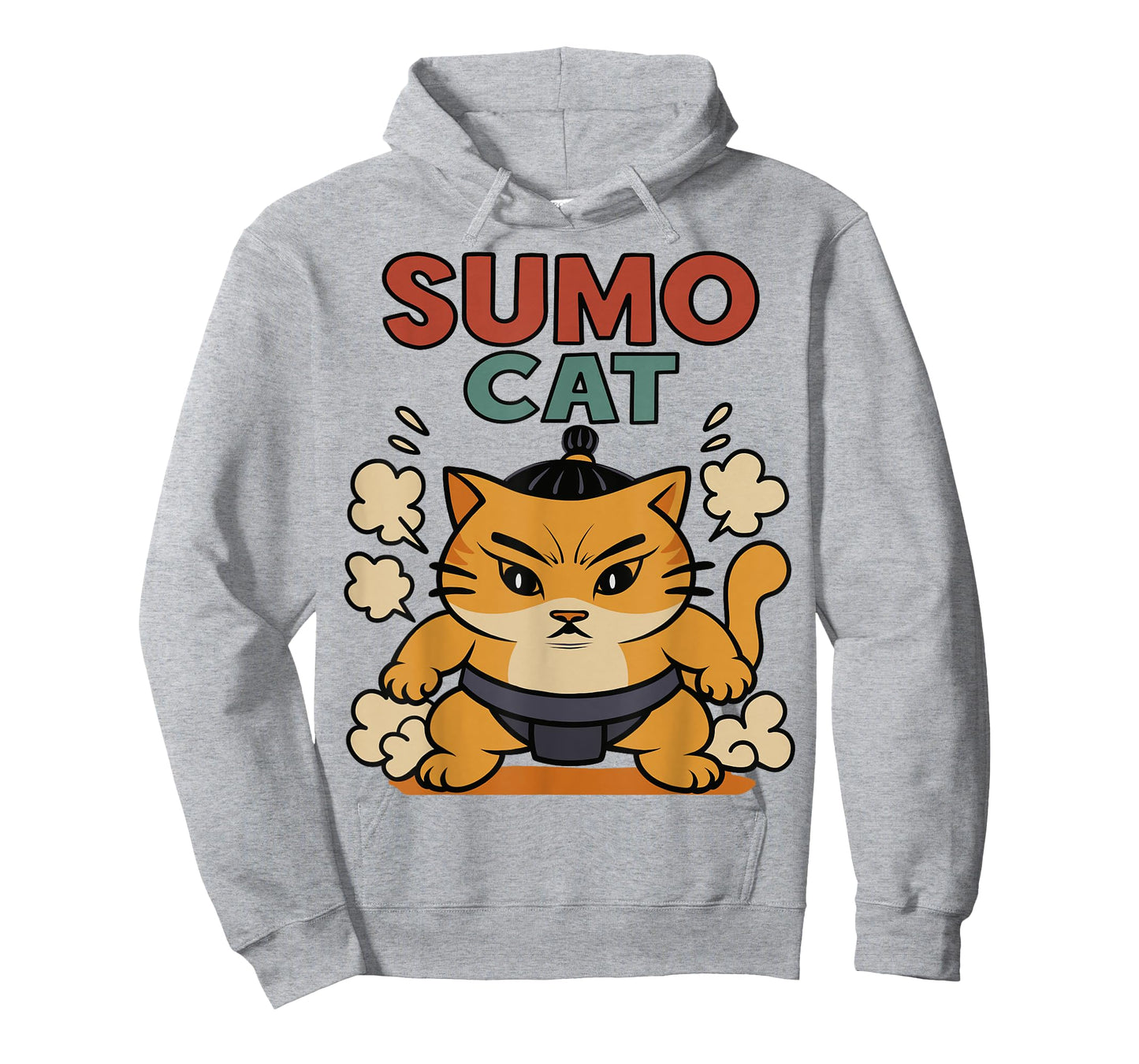 Funny Sumo Cat Design T-Shirt