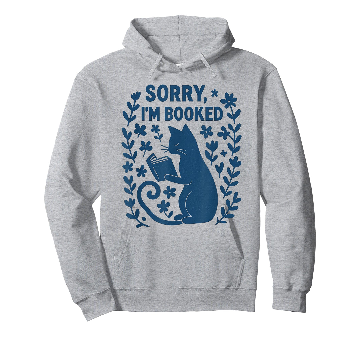 Sorry I'm Booked Cat Reading Book Boho Flowers Vintage T-Shirt