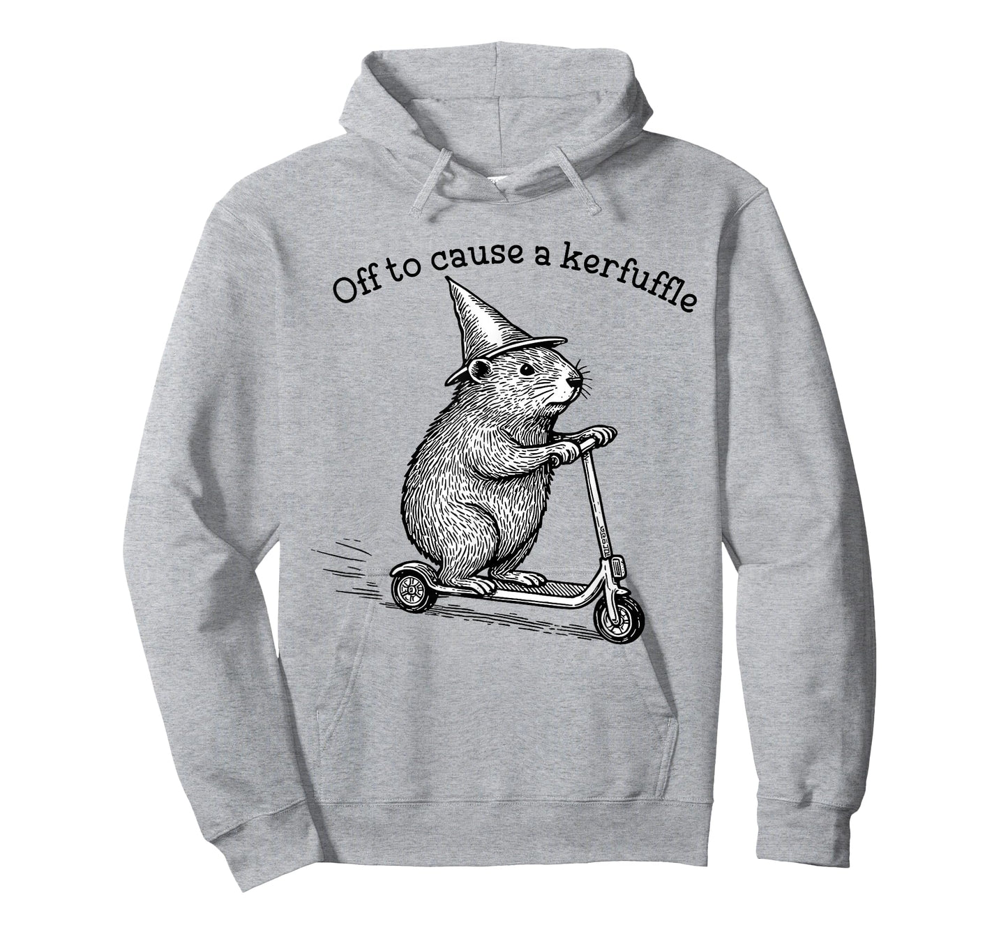 Off to Cause A Kerfuffle Funny Hamster Scooter Chaos T-Shirt
