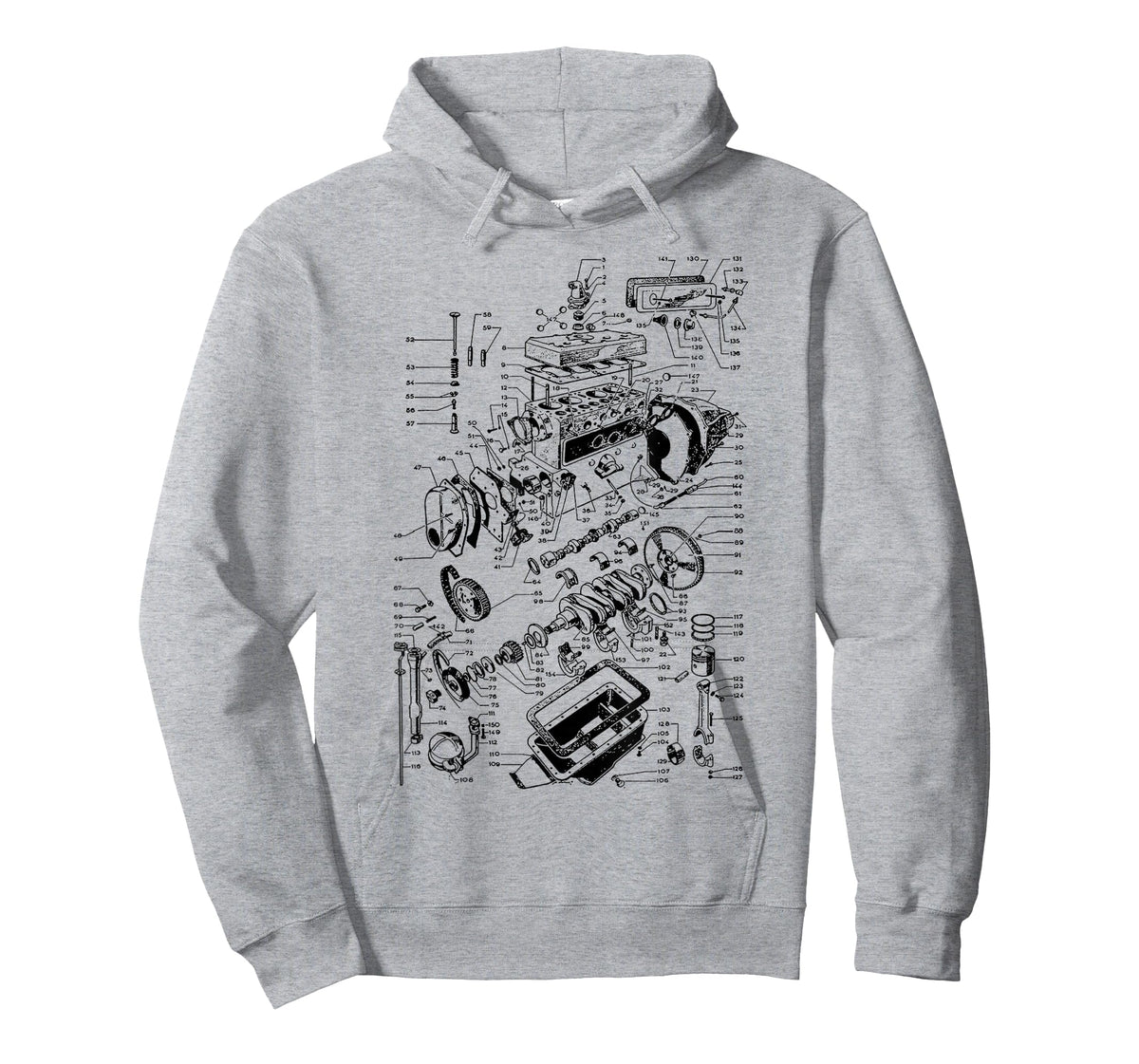 Engine Drawing, Engineer, Work Blocks and Mechanic T-Shirt