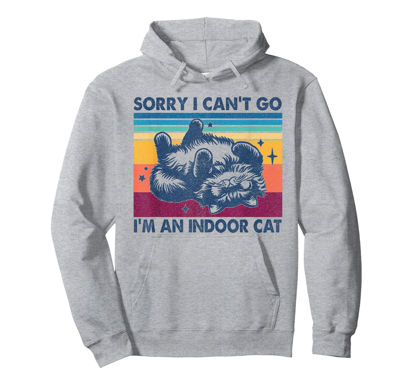 Sorry I Can't Go I'm An Indoor Cat Funny T-Shirt