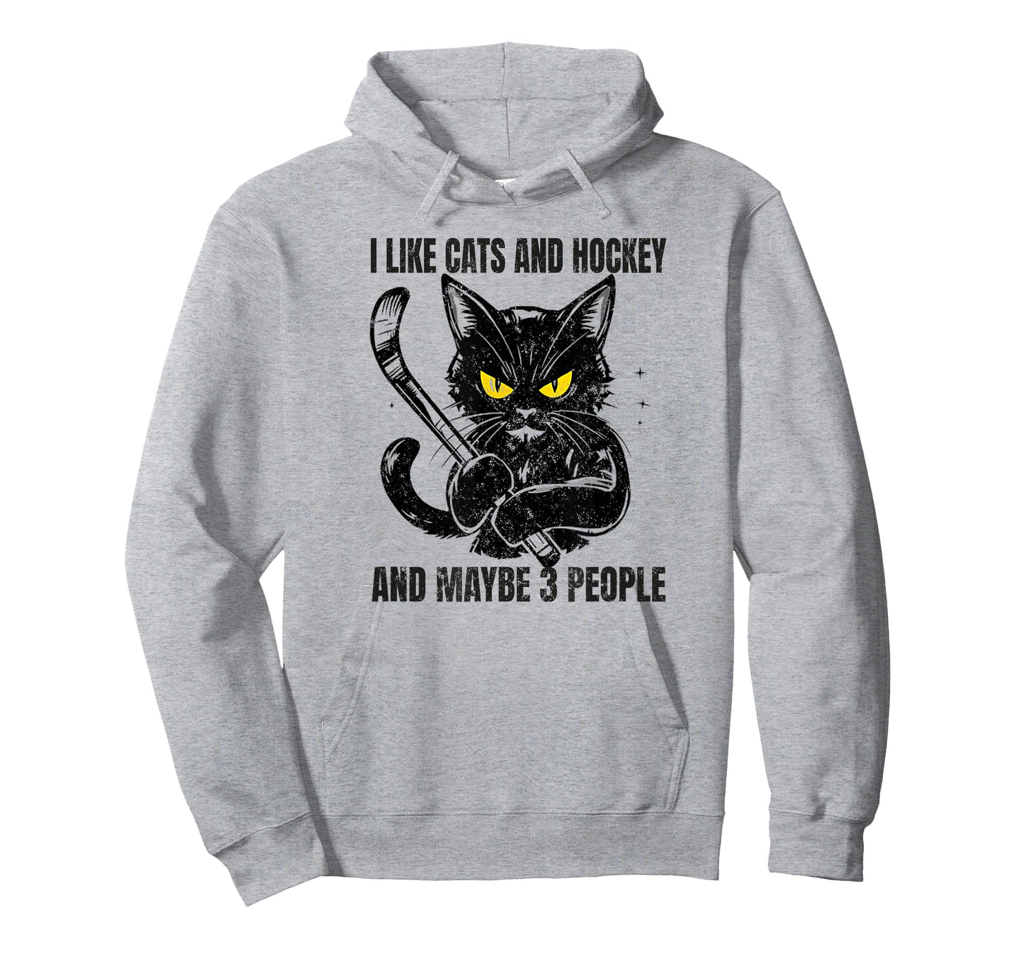 I like cats and hockey and maybe 3 people T-Shirt