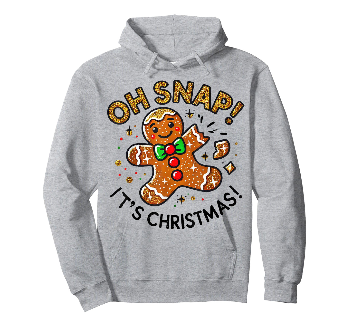 Cute Oh Snap It's Christmas Gingerbread Man Christmas Cookie T-Shirt