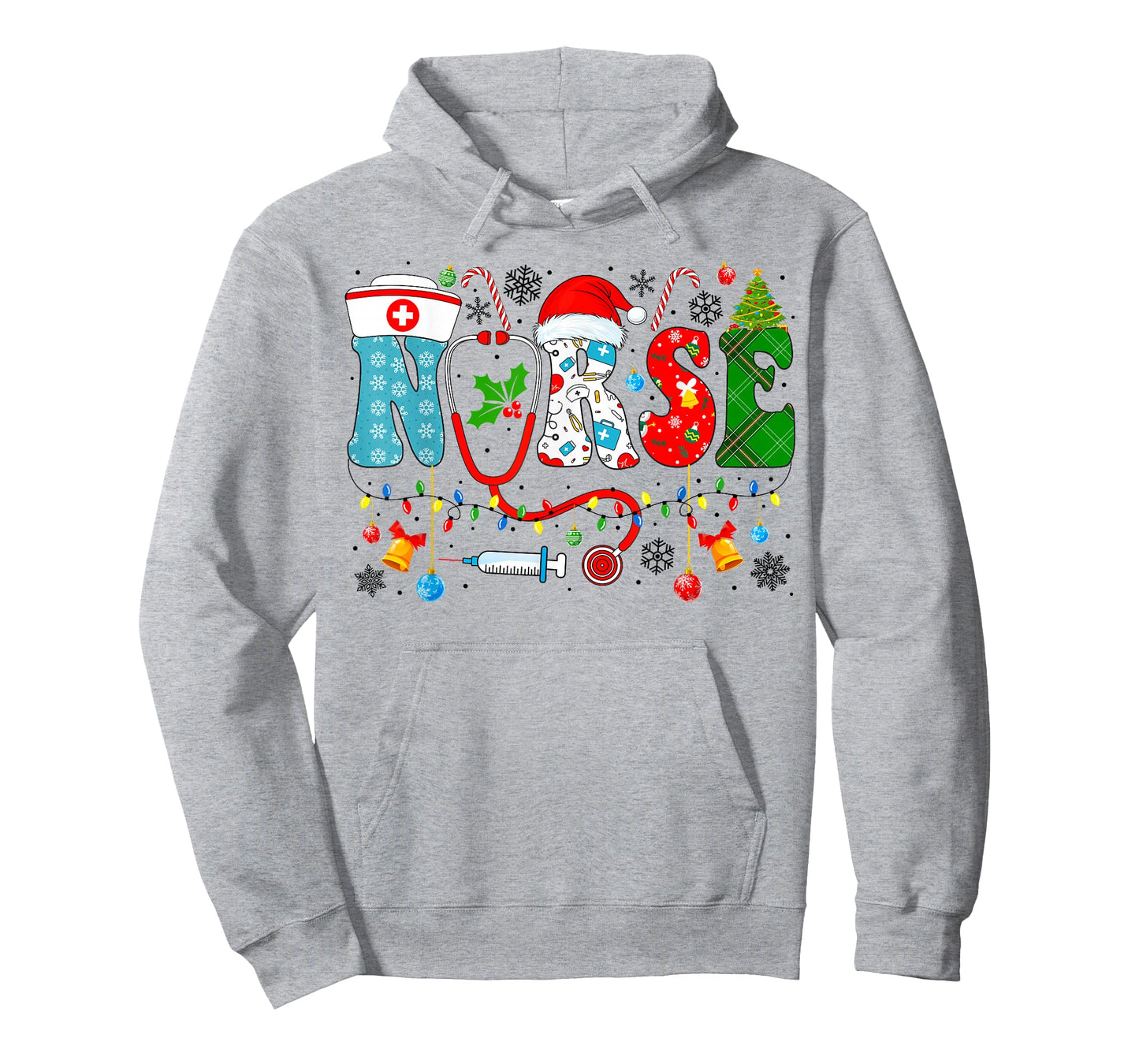 Christmas Nurse Xmas RN Nursing Christmas Nurse Santa RN T-Shirt