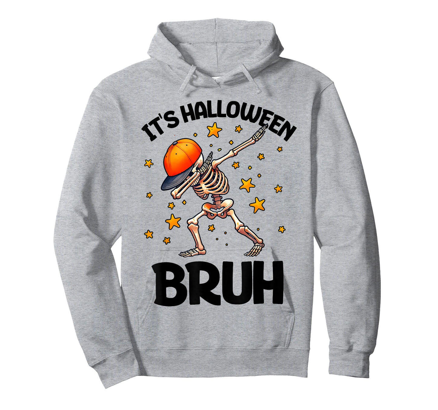 Bruh Halloween Boys Kids Halloween Skeleton T-Shirt
