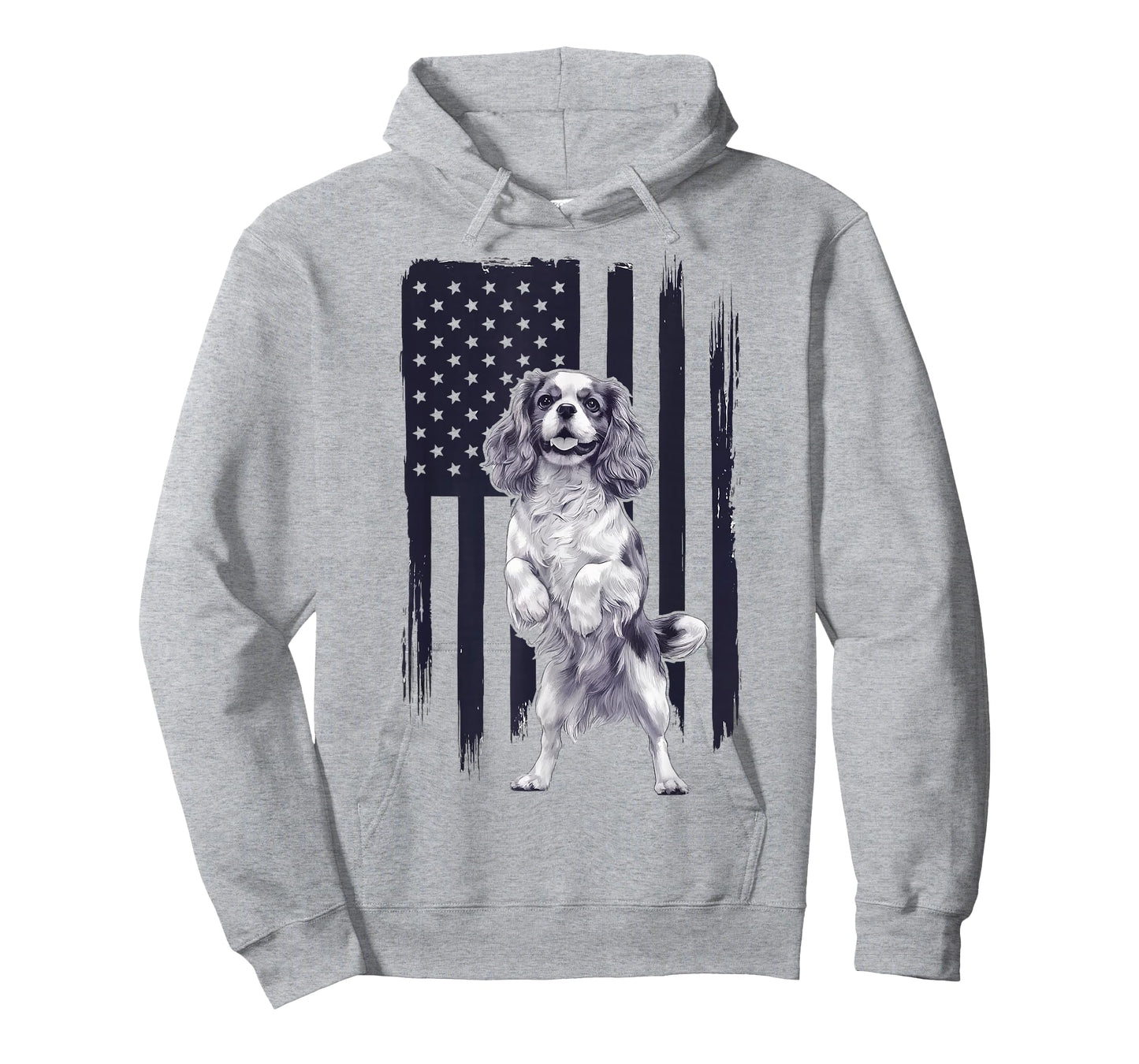 Cavalier King Charles Spaniel USA Flag T-Shirt