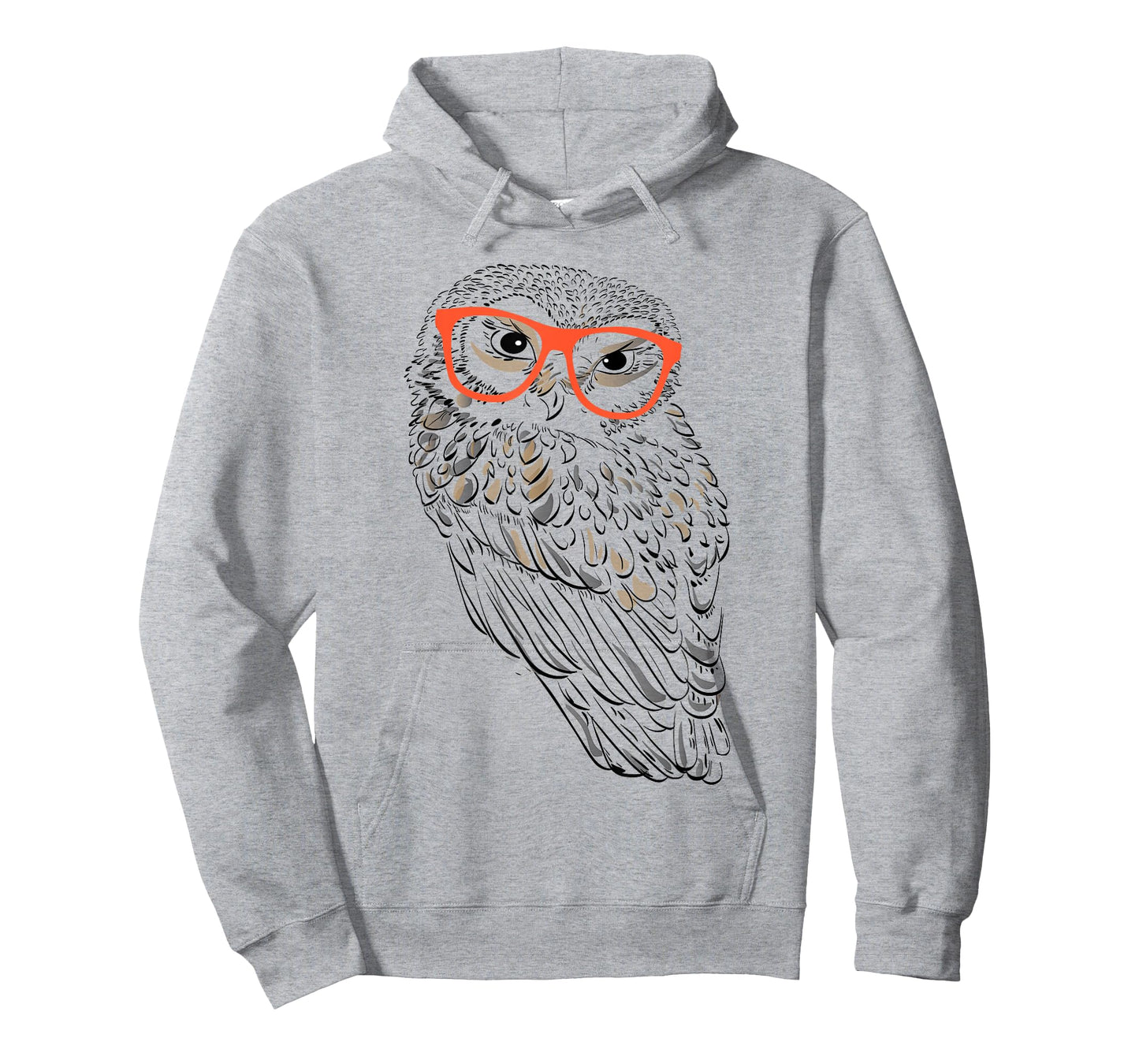Cute Halloween Hipster Owl With Orange Glasses Funny Gift T-Shirt