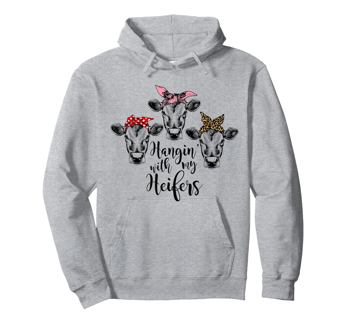 Cute Women's Hanging With My Heifers Bandana T-Shirt T-Shirt