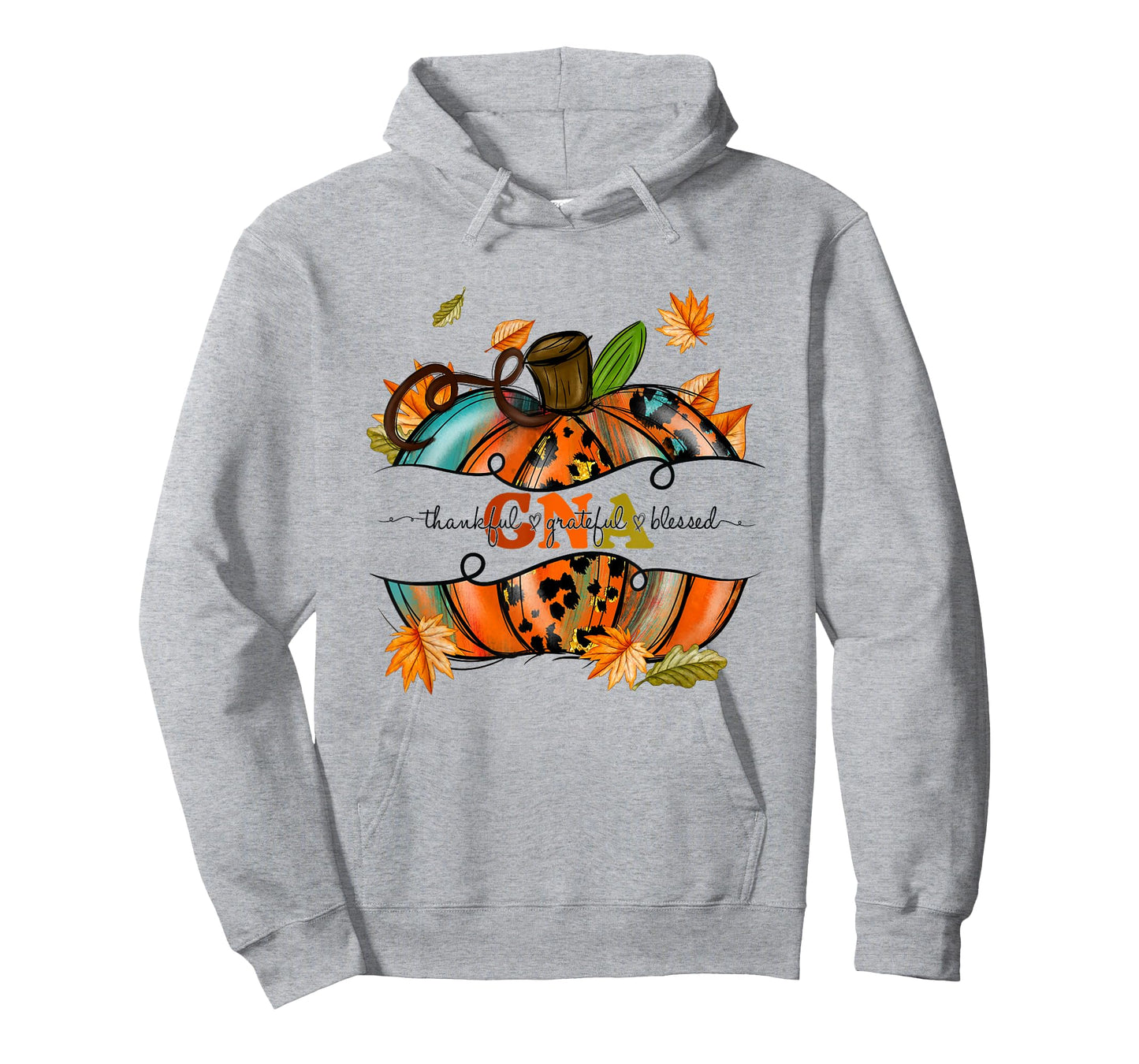 Autumn Fall Outfit CNA Thankful Grateful Blessed Pumpkin T-Shirt