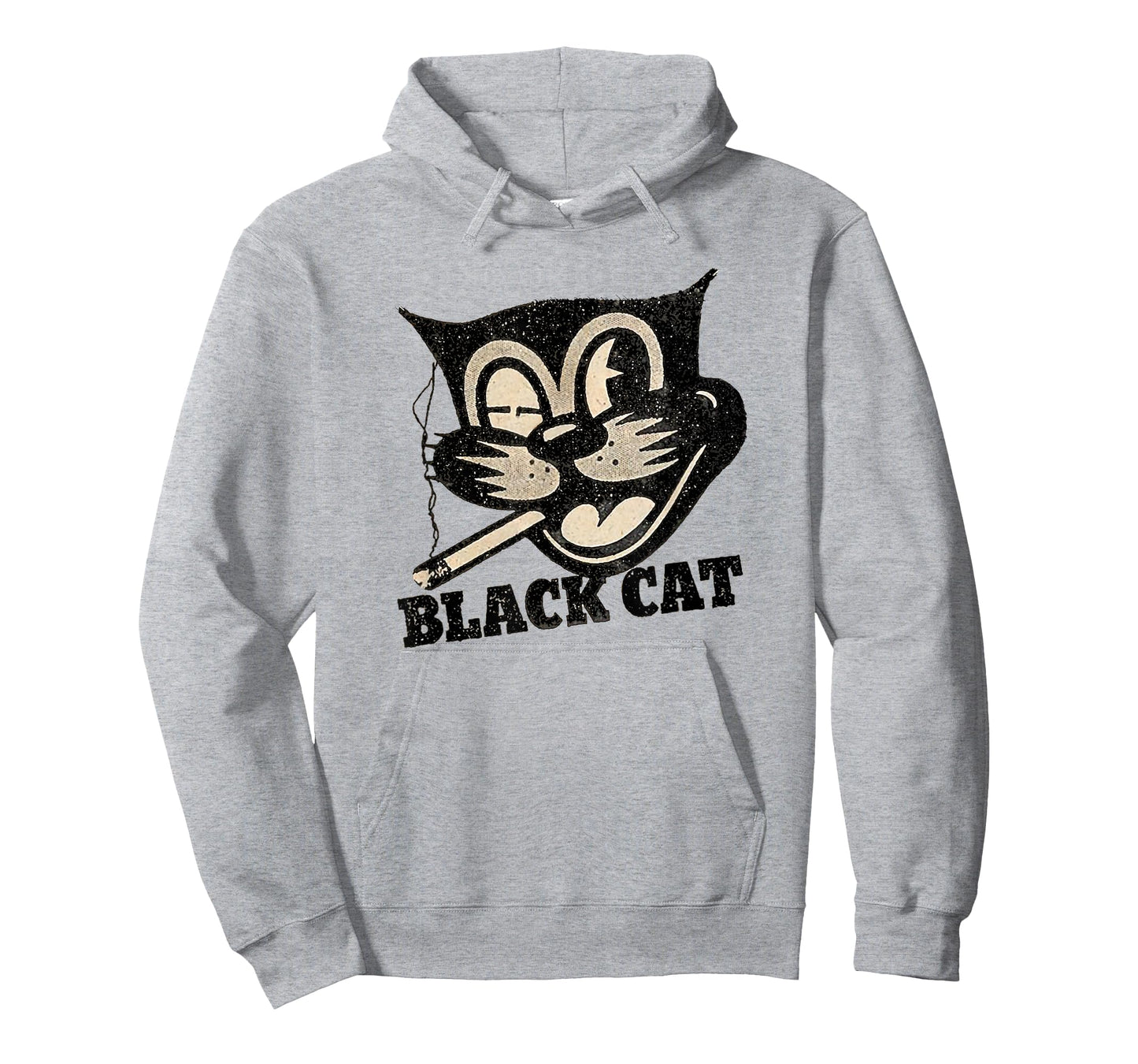Vintage Retro Black Cat Smoking Halloween Gift T-Shirt