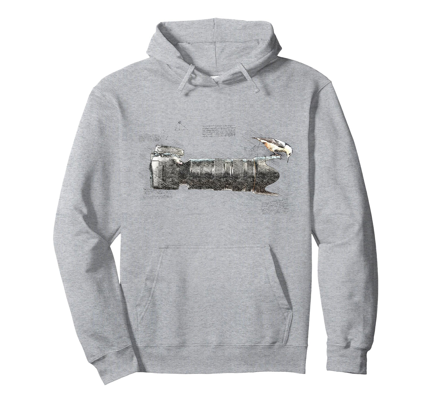 Bird on Long Lens Camera Photography Bird Photographer T-Shirt
