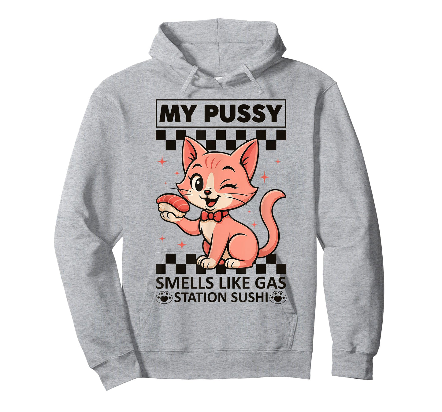 Inappropriate Funny Cat Meme Smells Like Gas Station Sushi T-Shirt