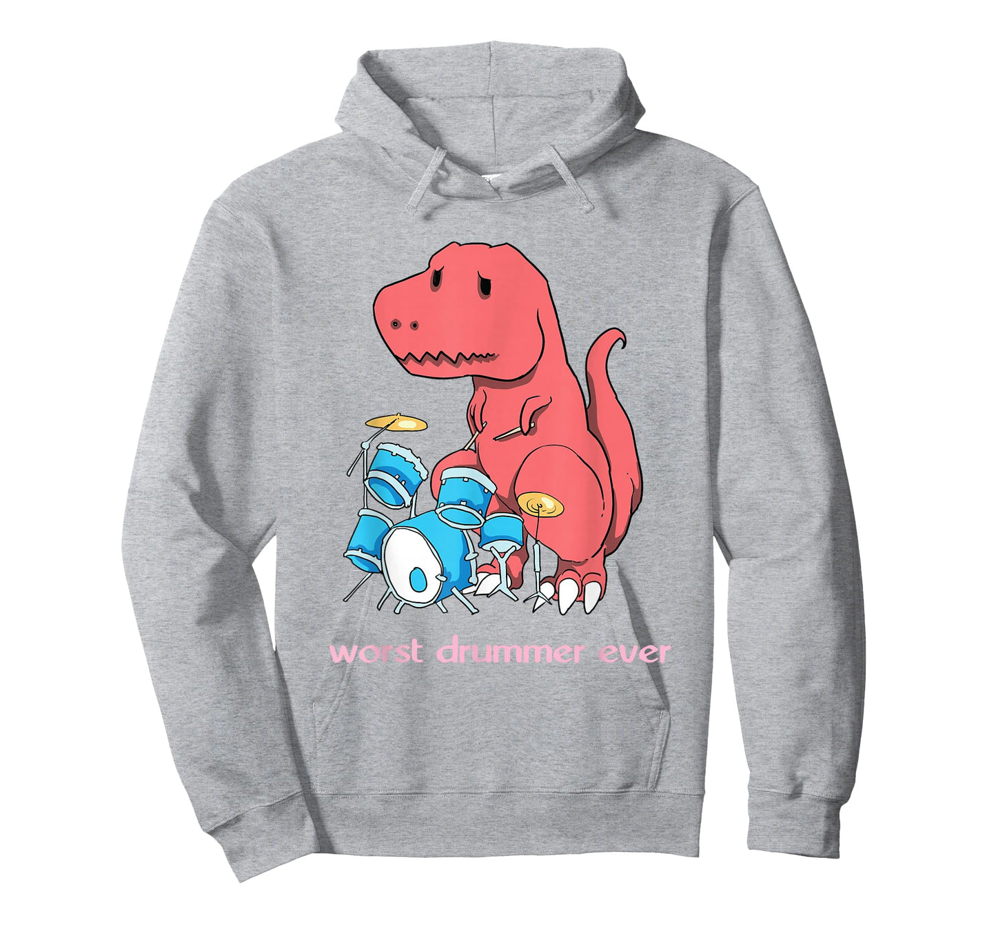 Worst Drummer Ever - Funny Dinosaur T-Rex Drum T-Shirt T-Shirt