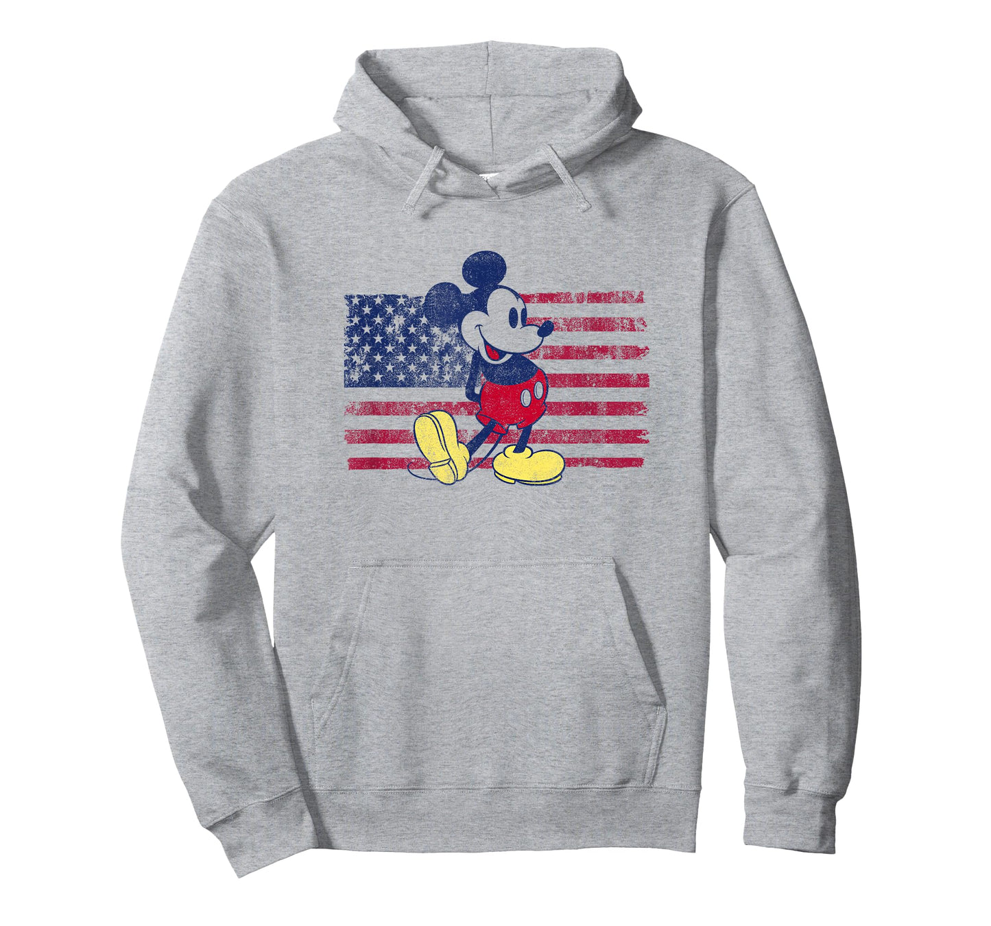 Disney Mickey and Friends 4th of July Vintage Flag Poster T-Shirt