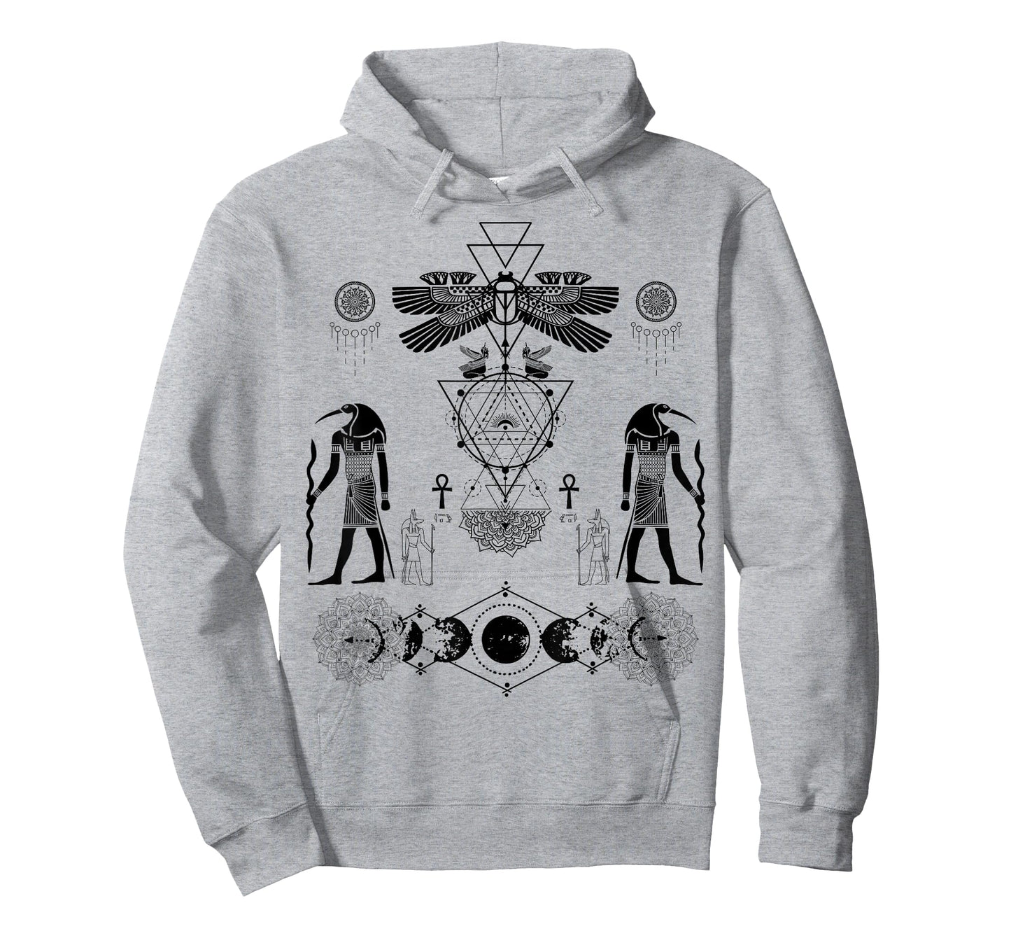 Ancient Kemetic Scarab Beetle Thoth Anubis Egyptian God Art T-Shirt