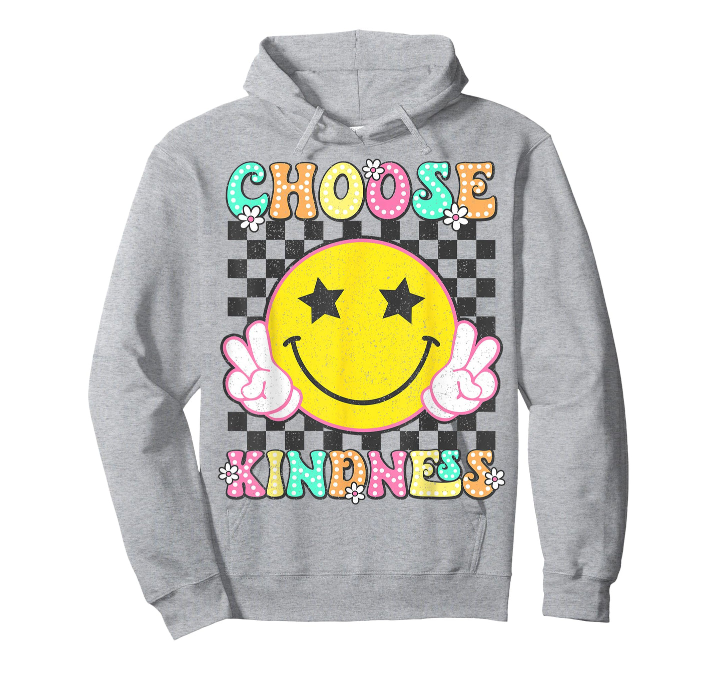 Choose Kindness Retro Groovy Be Kind Inspirational Kids T-Shirt