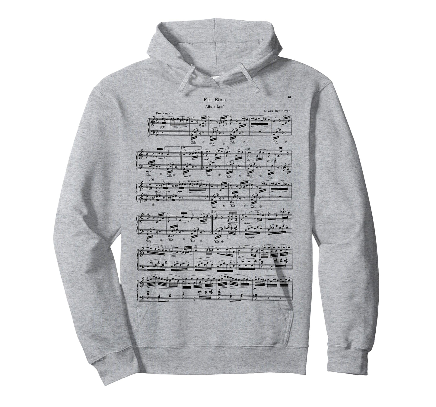 Fur Elise Beethoven Piano Sheet Music Vintage T-Shirt