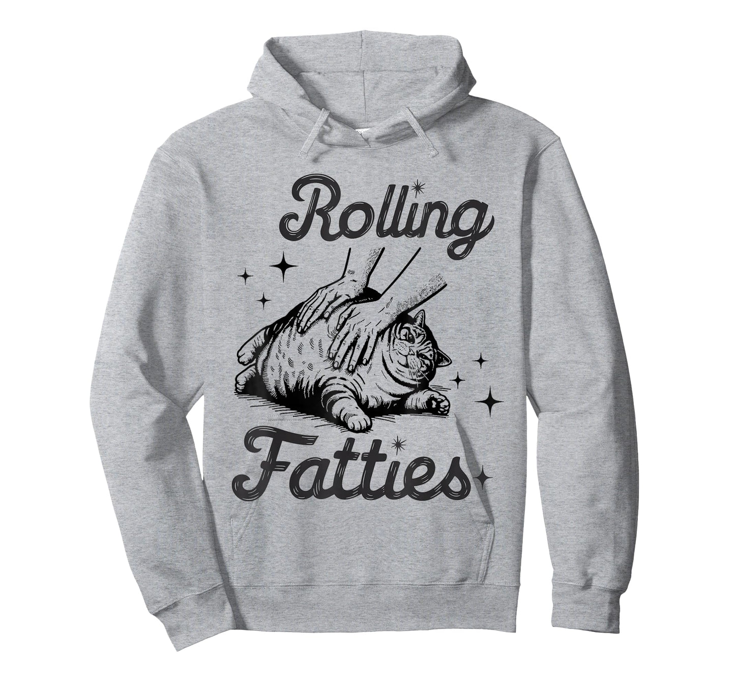 Rolling Fatties Cat Funny Cute Cat Lover Kitten Owner Kitty T-Shirt