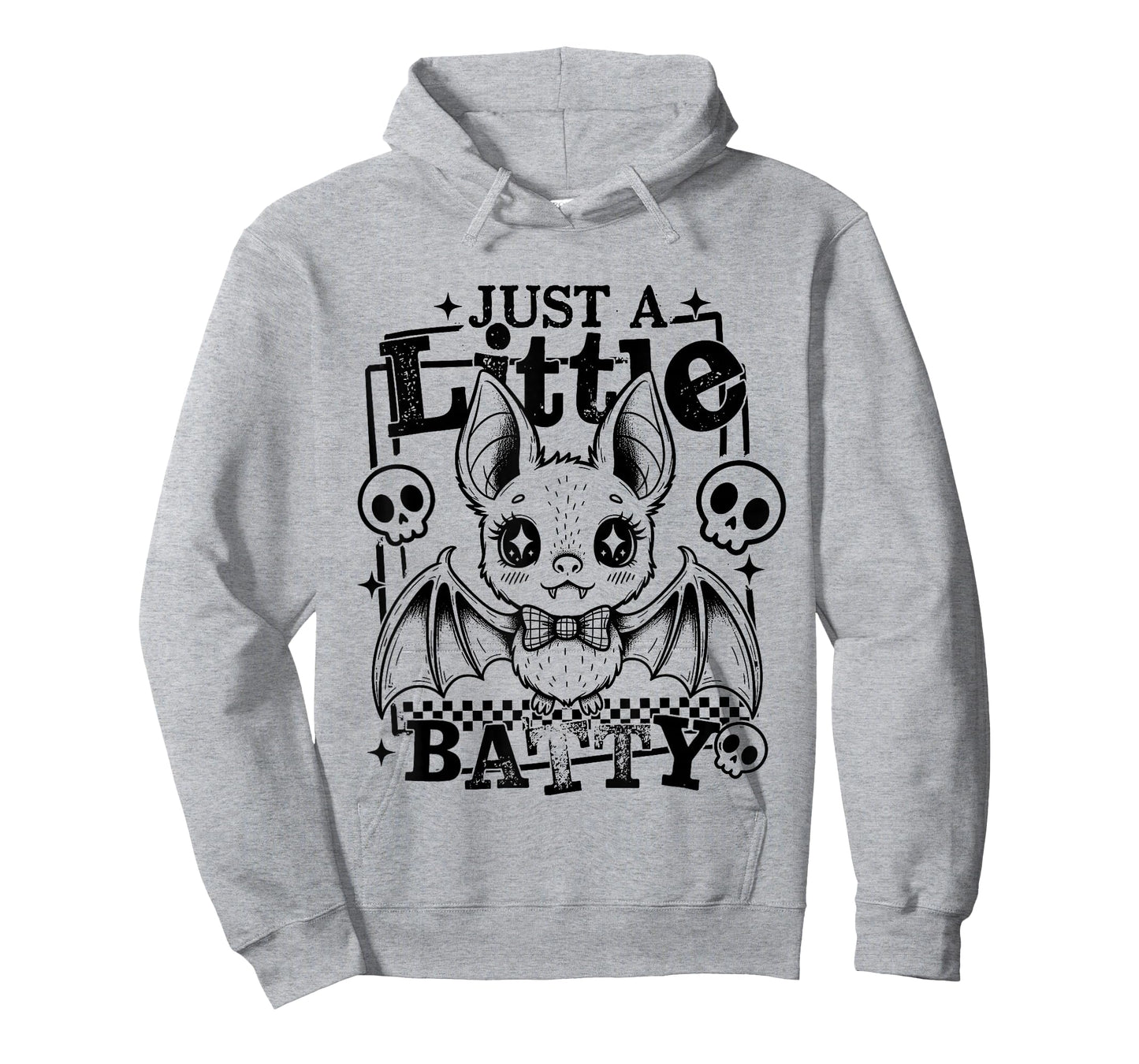 Just A-Little Batty Halloween Bat Spooky Season Autumn Fall T-Shirt