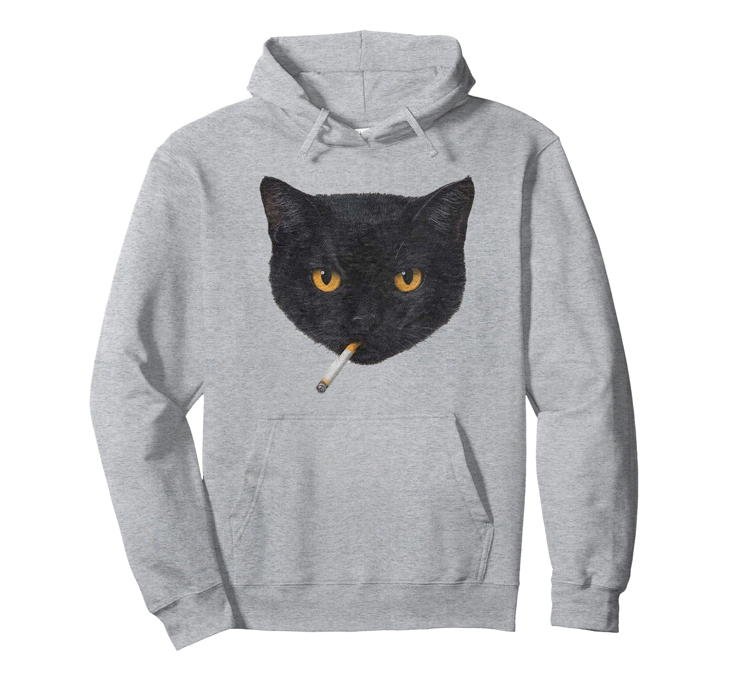 Smoking Cat Y2K Vintage Black Cat Retro 90s Grunge T-Shirt