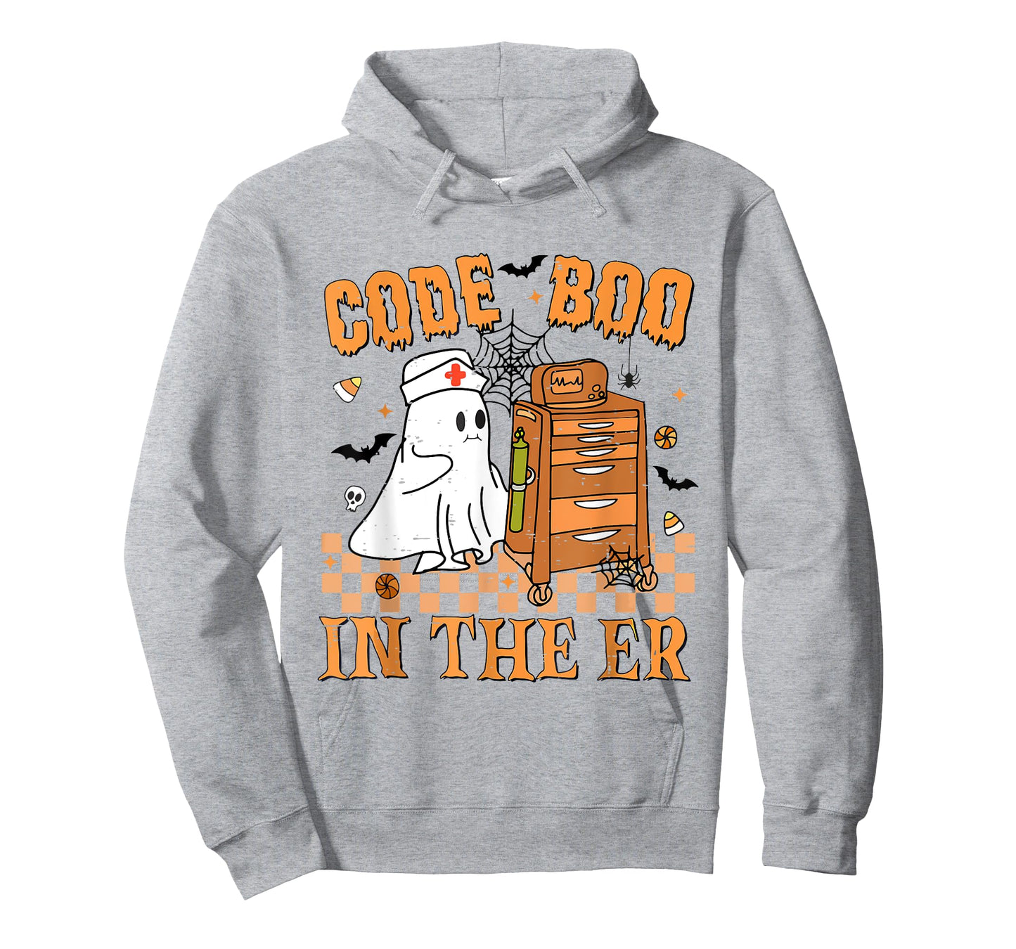 Cute Emergency Department Code Boo In The Er Nurse Halloween T-Shirt