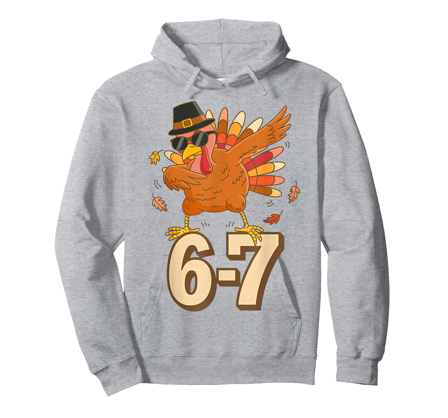67 Thanksgiving Turkey Dabbing Six Seven Meme T-Shirt