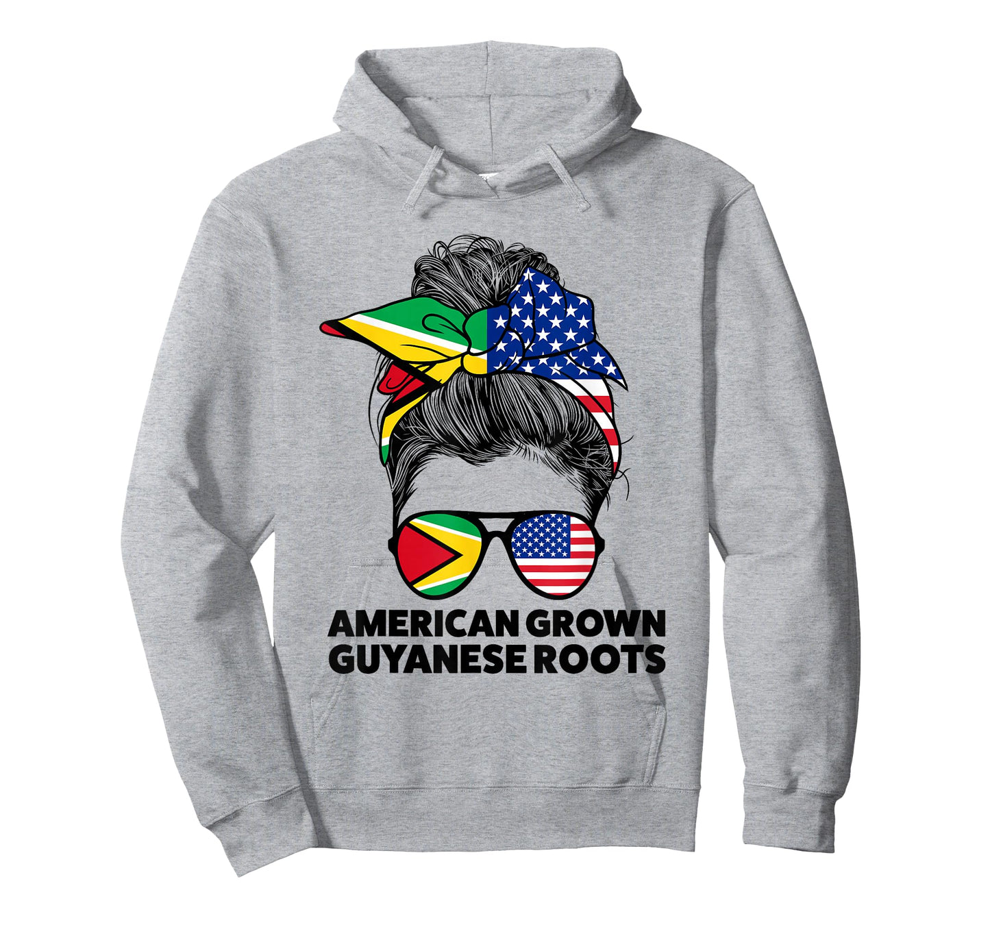 American Grown Guyanese Roots Guyana Guyanese Flag T-Shirt