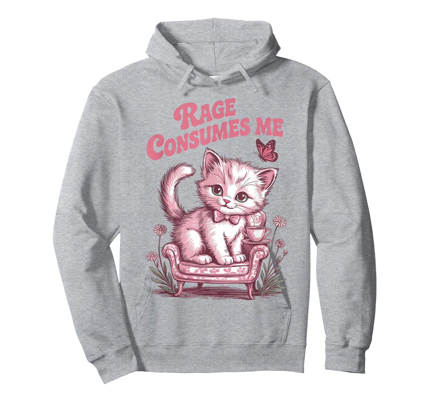 Rage Consumes Me Funny Cat Meme T-Shirt