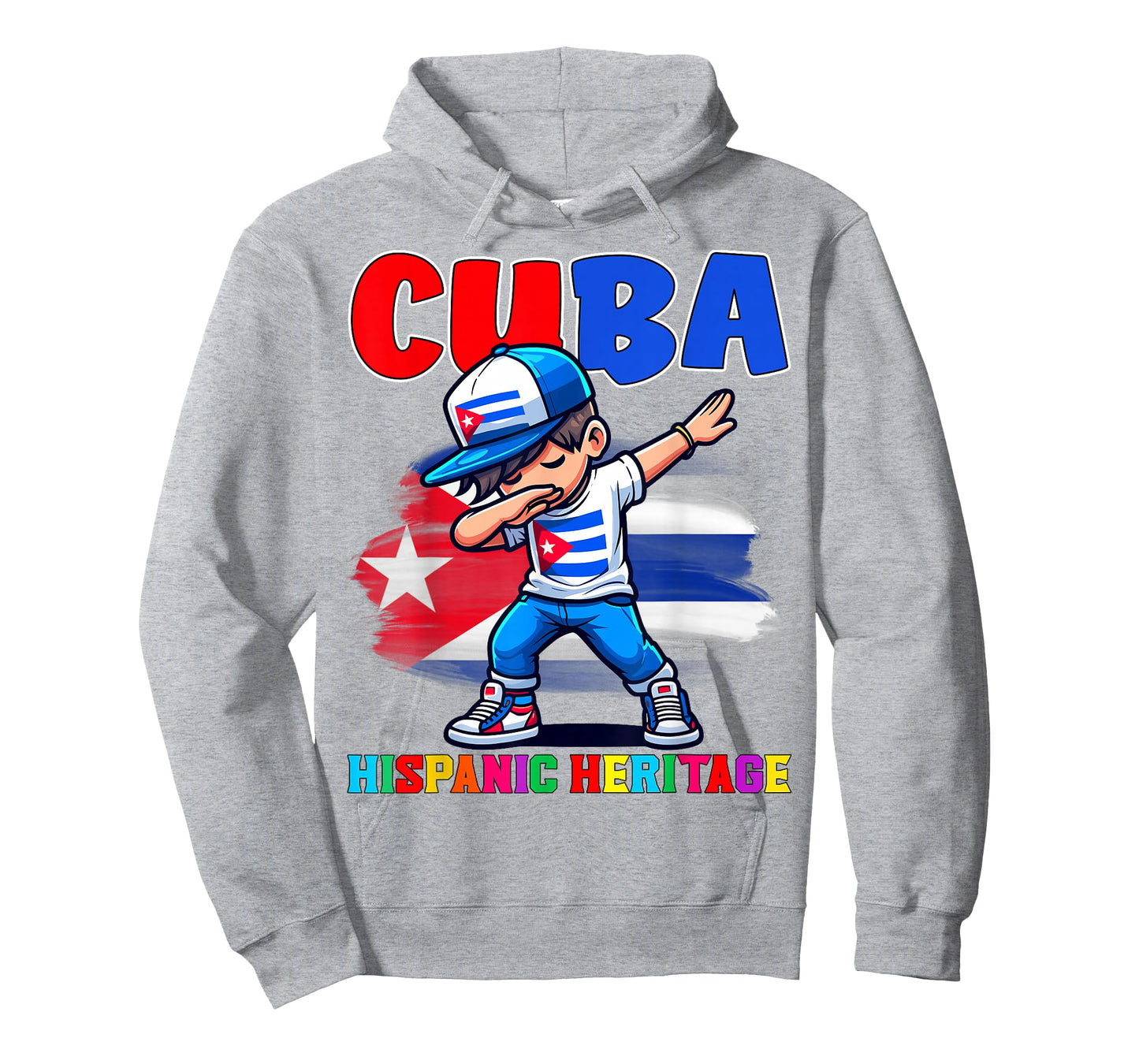 Cuba Dabbing Kid Hispanic Heritage Celebration for Kids T-Shirt