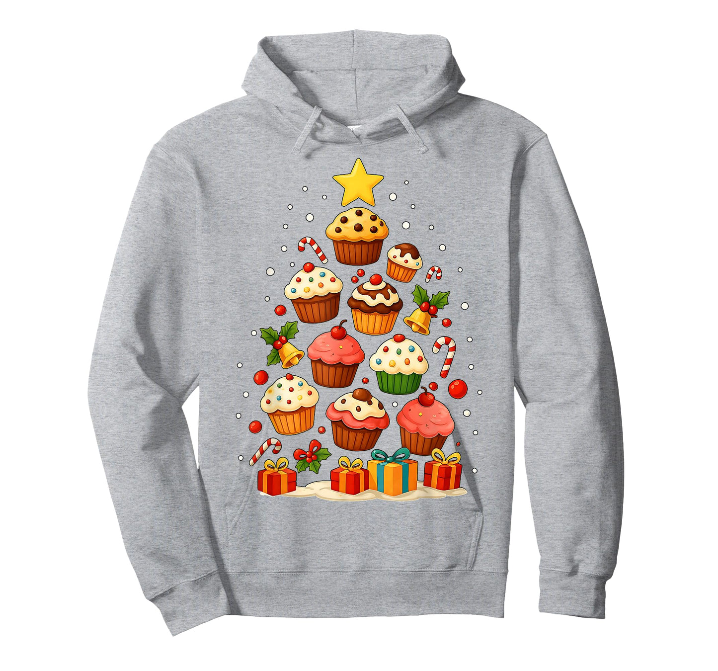 Cute Cupcake Baking Baker Christmas Tree Xmas T-Shirt