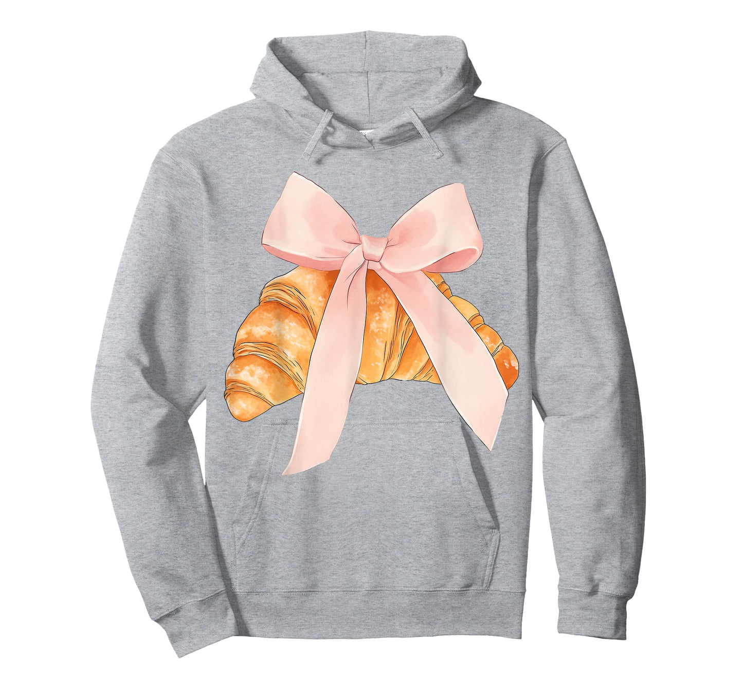 Coquette Pink Bow Croissant Cute Baking Baker Pastry Girl T-Shirt