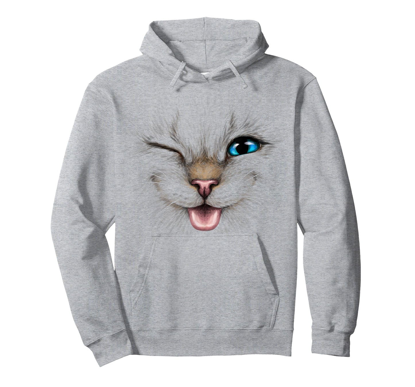 cute cat face blue eyes wink smiling for lover kitten Kitty T-Shirt