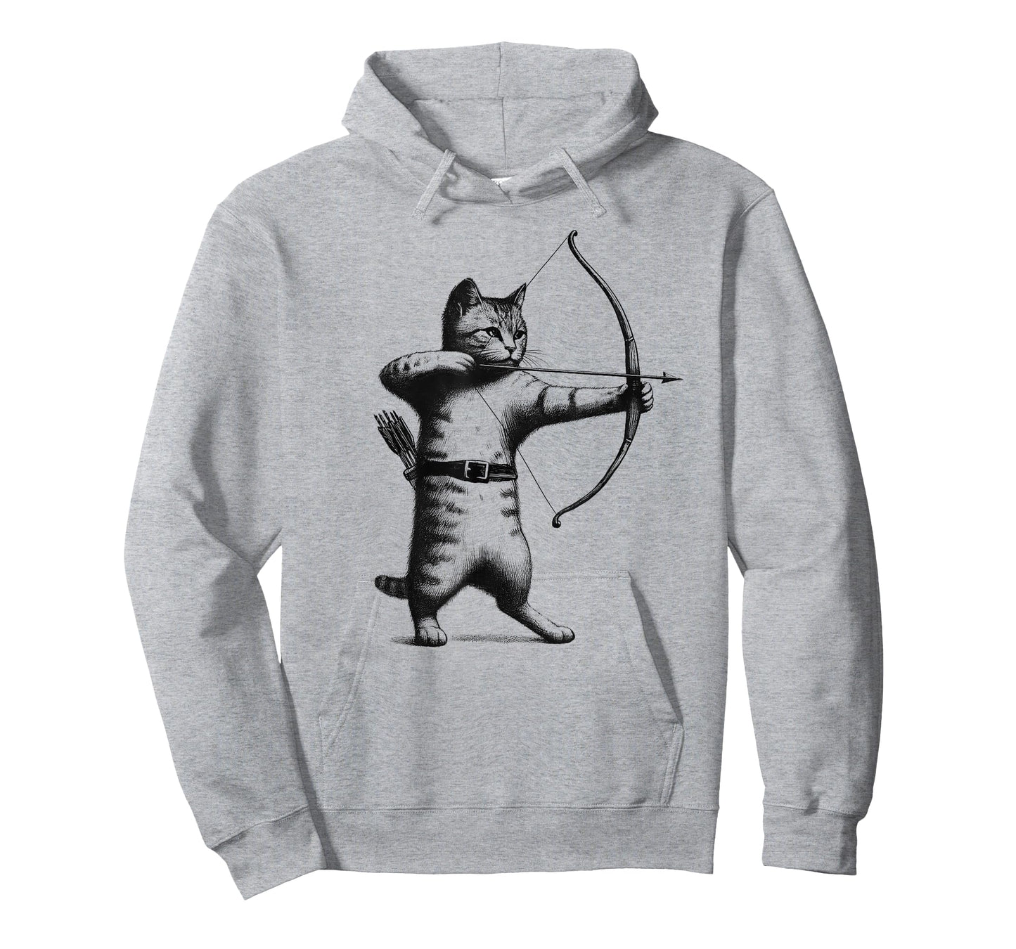 Vintage Archery Cat Kitten Lover Archery T-Shirt