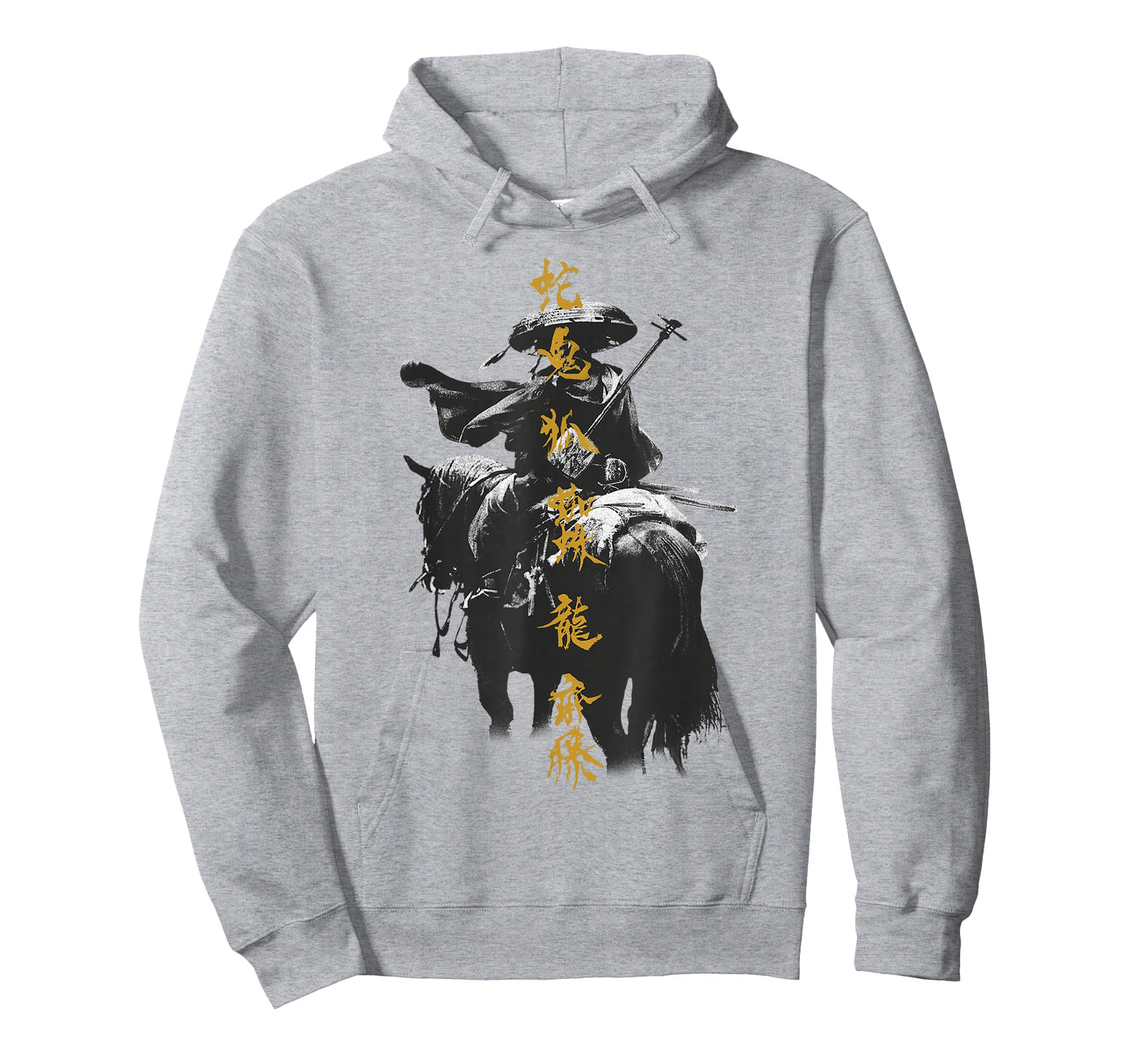 Ghost of Yotei Atsu Lone Mercenary with Golden Kanji T-Shirt