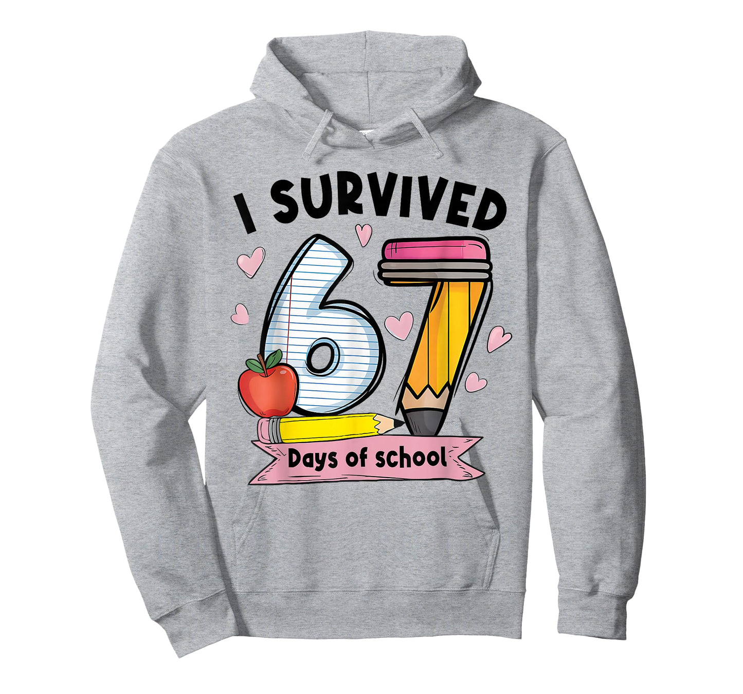 I Survived 67 Days of School Teacher Student Six Seven Meme T-Shirt