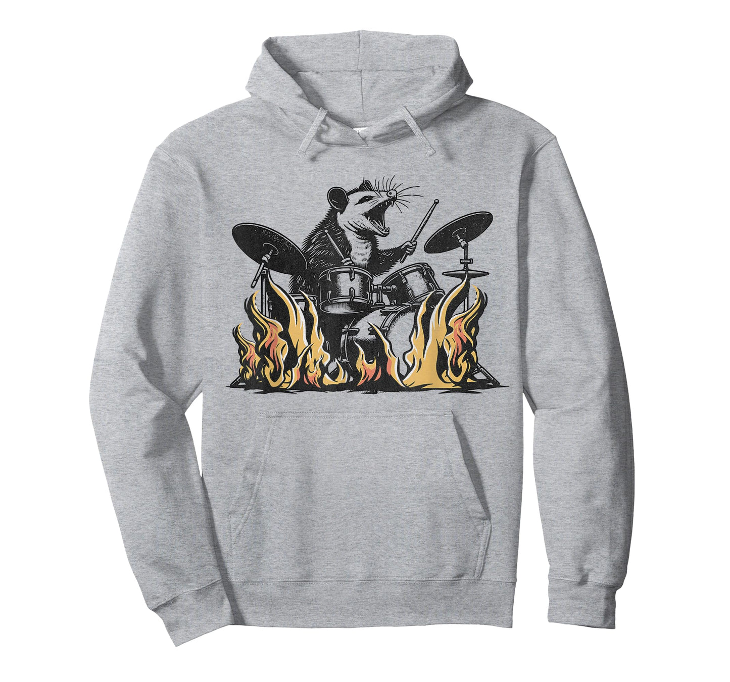 Possum Drumming Opossum Playing Drums - Drummer T-Shirt