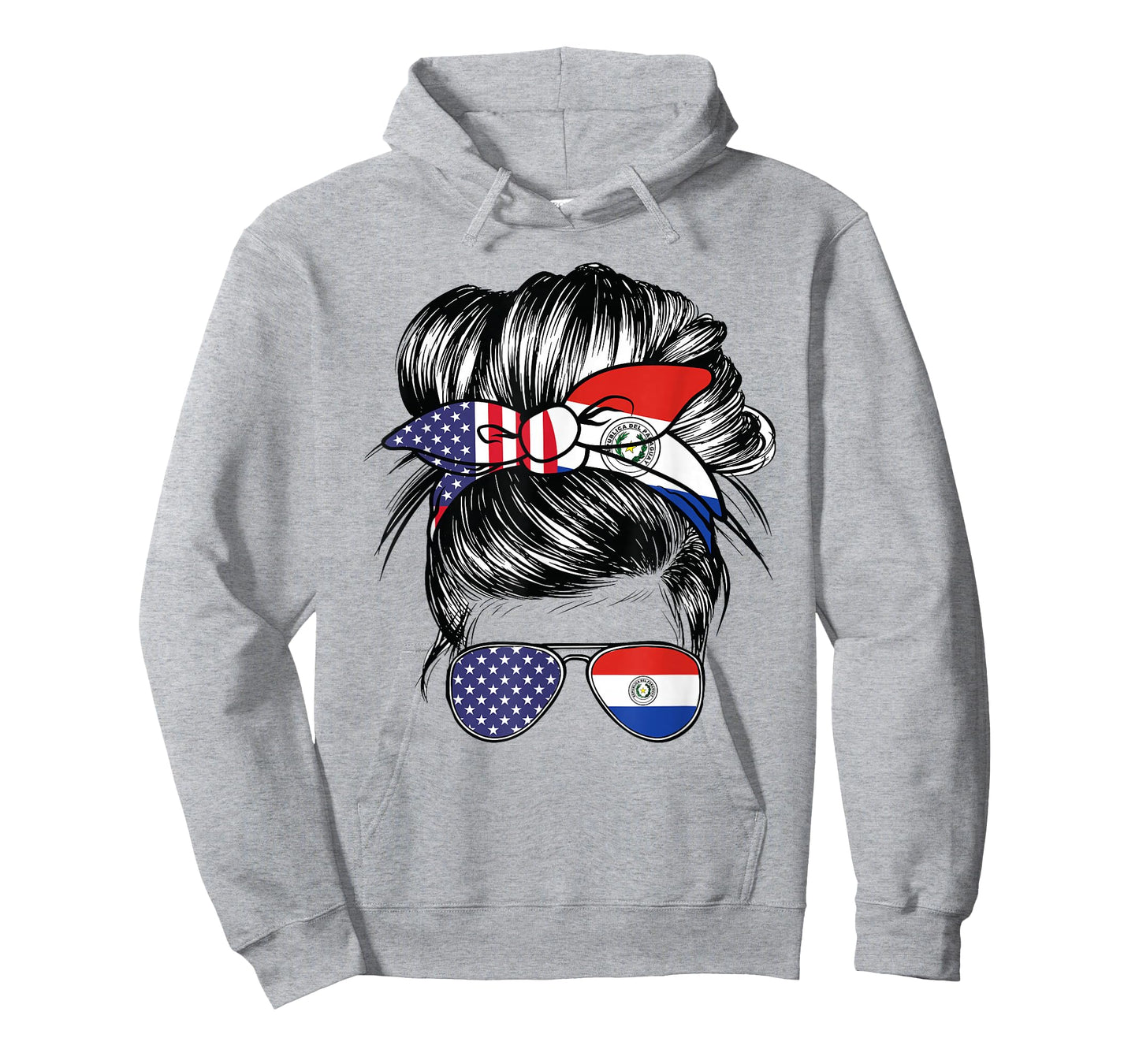 Paraguay Flag American Women Girl USA Heritage Paraguayan T-Shirt