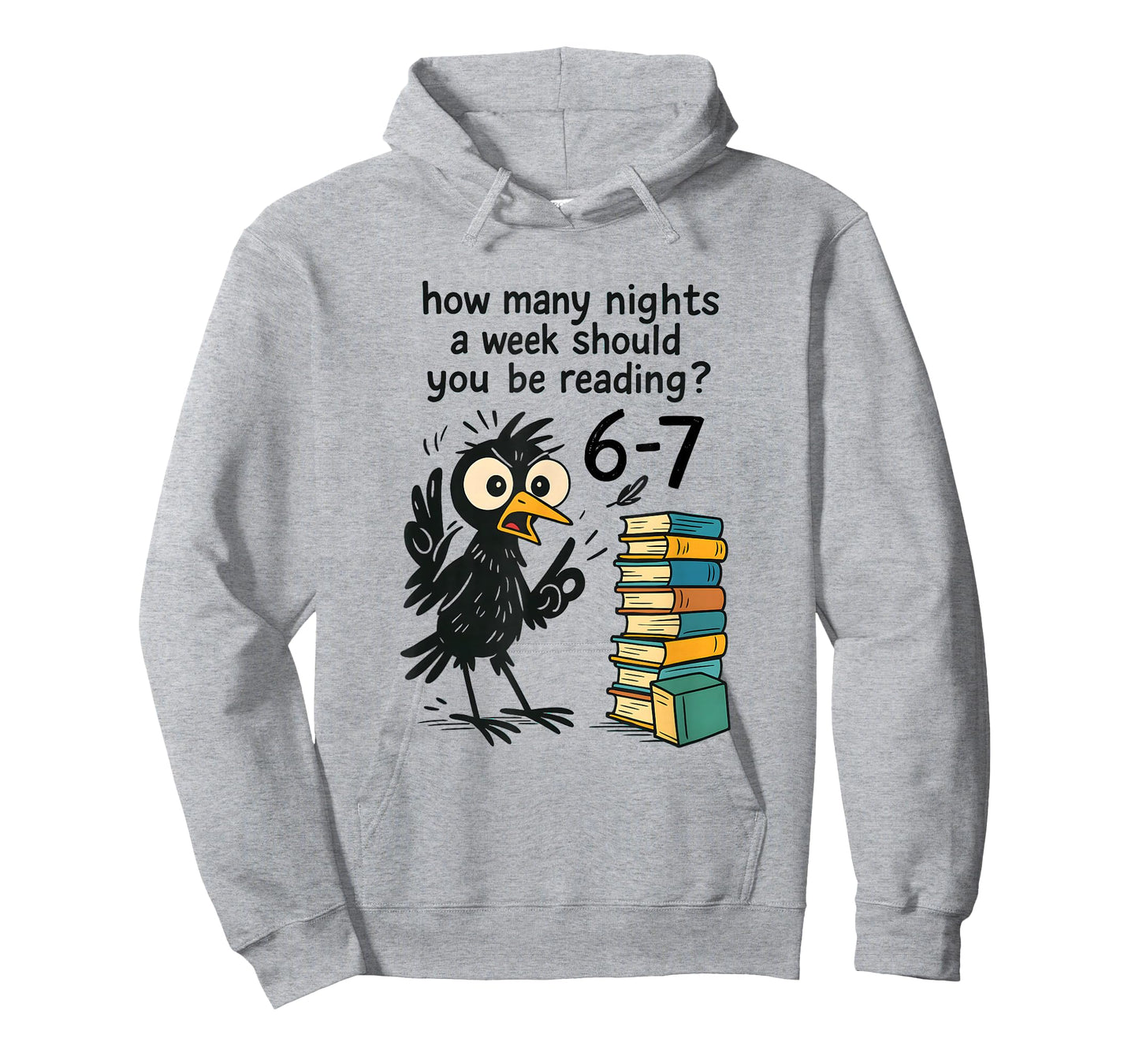 Funny Bookworm 6 7 Meme Design | Reading Nights Humor T-Shirt