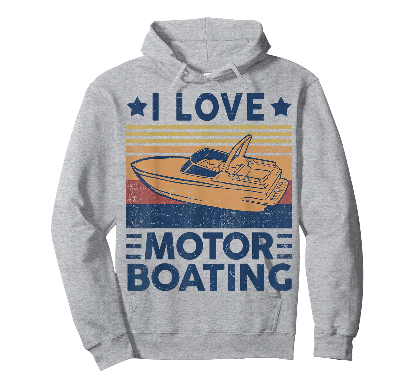 I Love Motor-Boating Motorboating Funny Boat Captain Dad T-Shirt