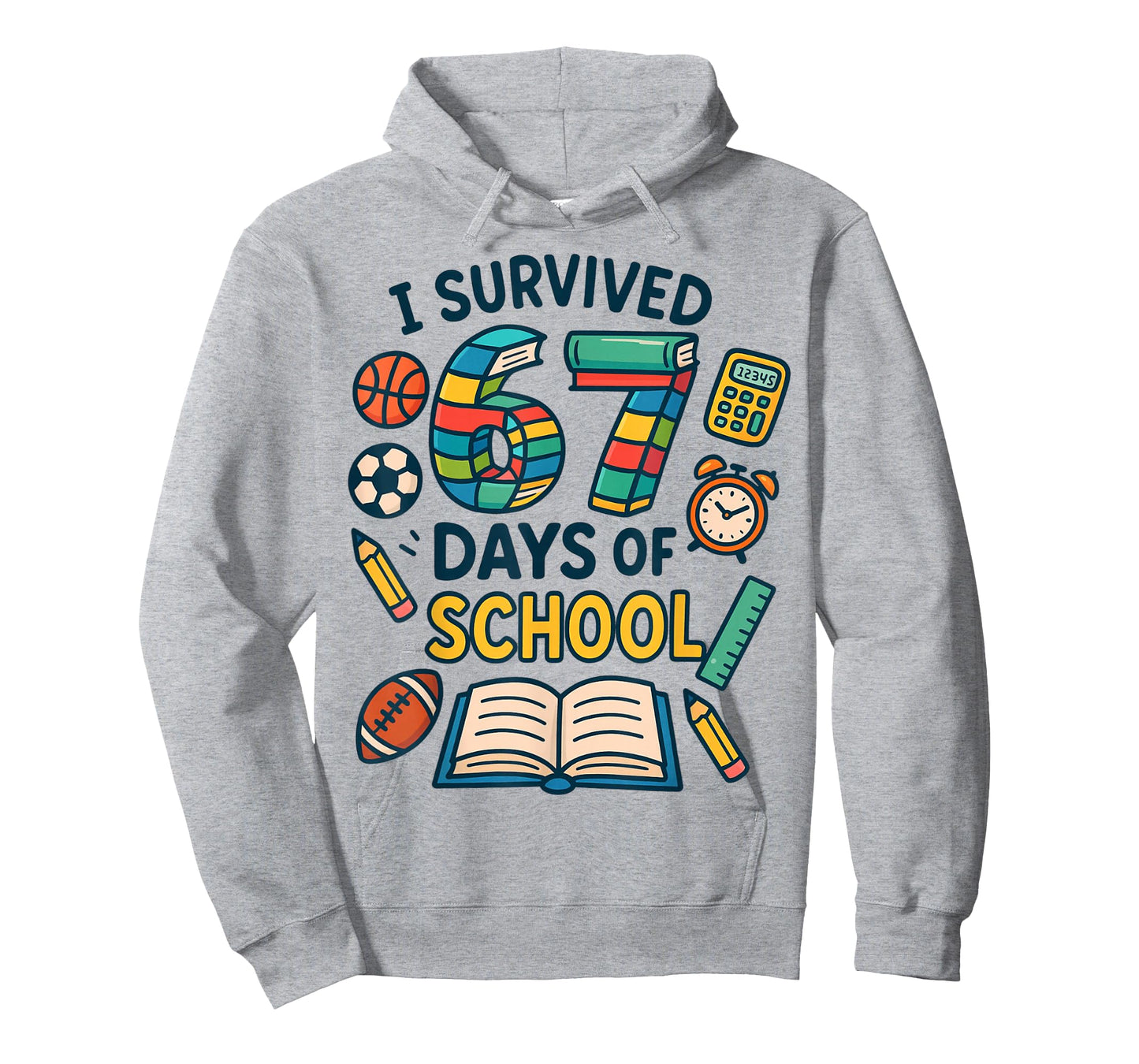 Funny School Six Seven Meme Student Teacher Joke 67 Days T-Shirt