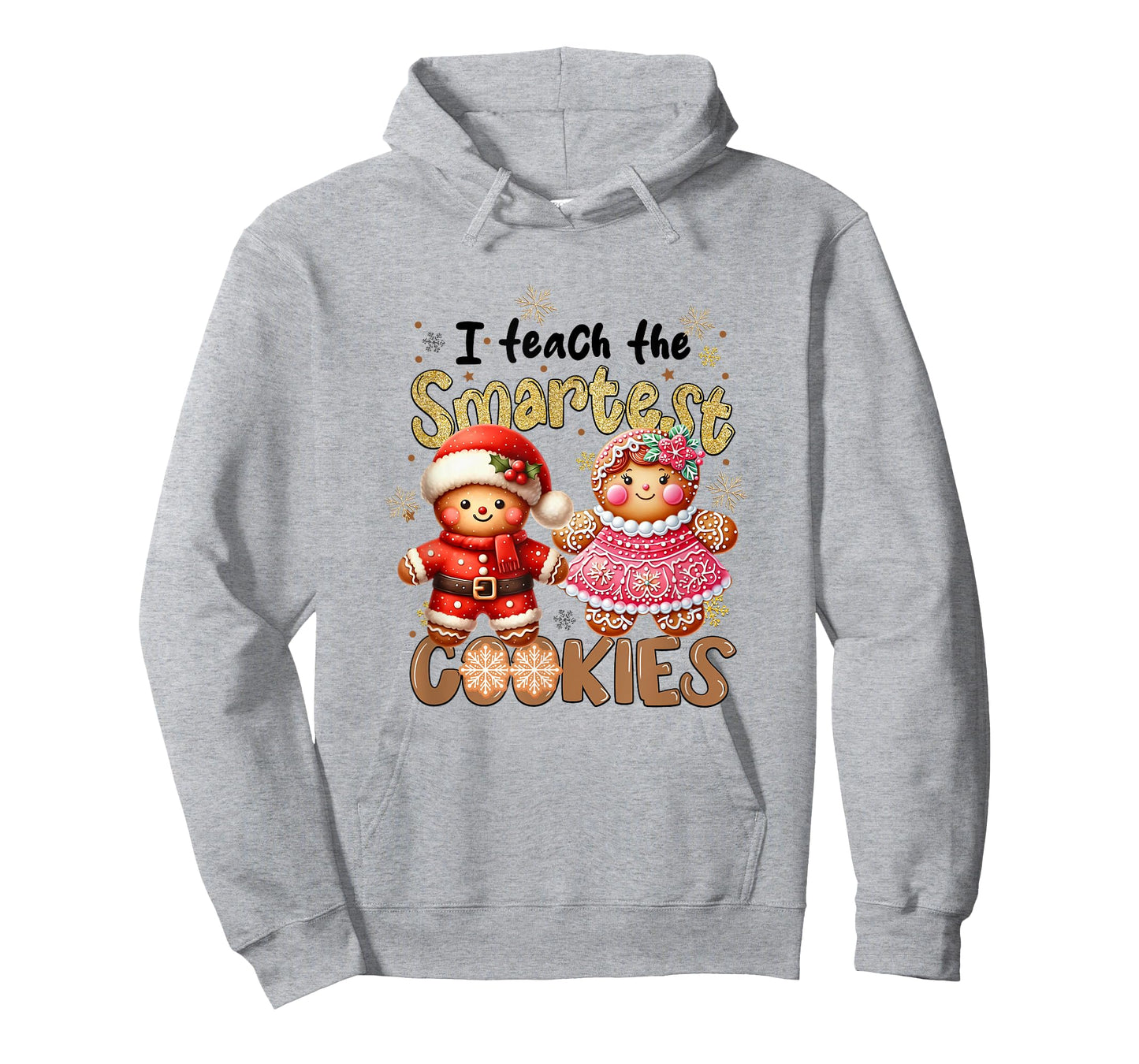 Cute Teacher Christmas Holidays I Teach The Smartest Cookies T-Shirt