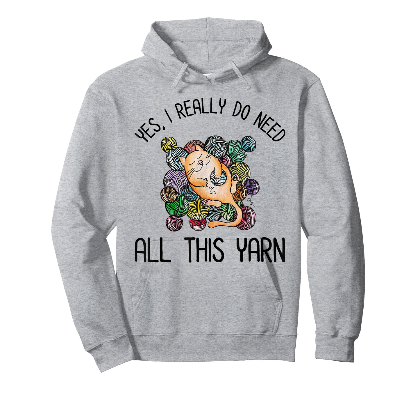 Yes I Really Do Need All This Yarn Cute Yarn & Cat Lover Men Women Girls Kids T-Shirt