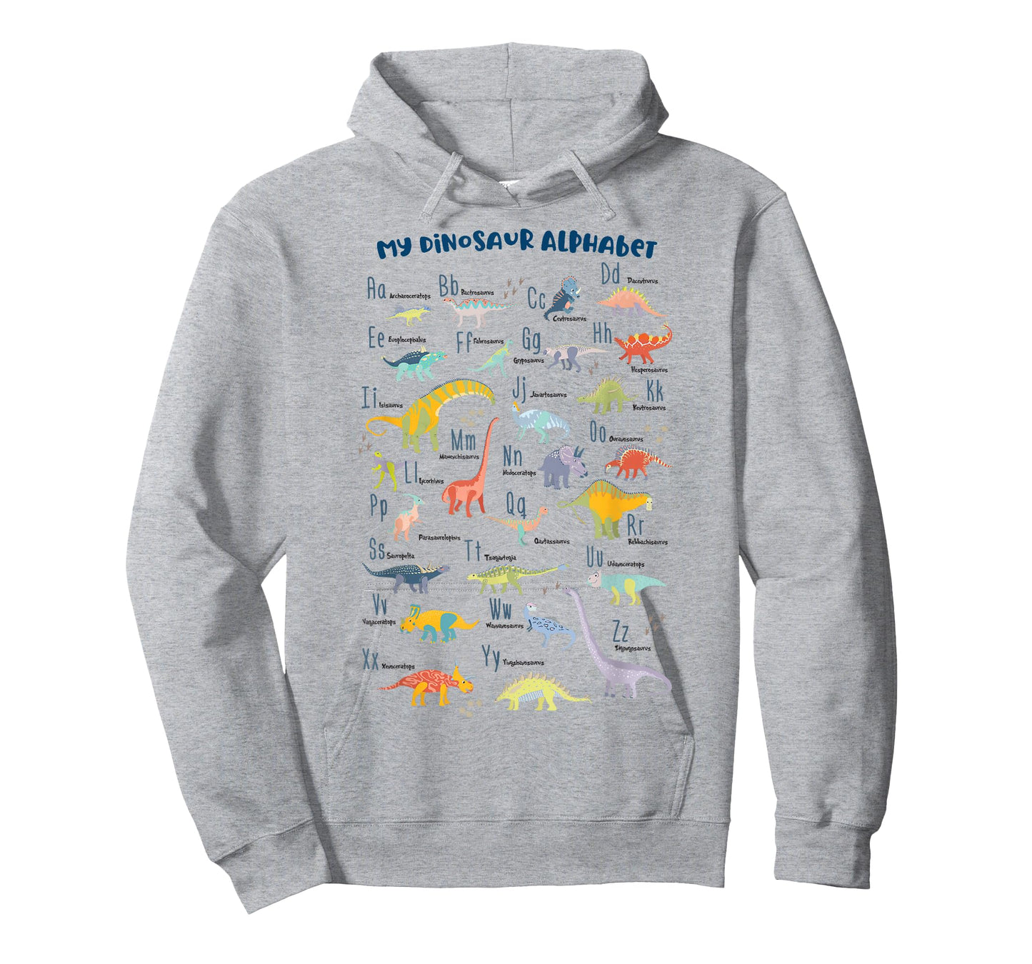 ABC Dino Identification A-Z Types of Dinosaurs Alphabet T-Shirt